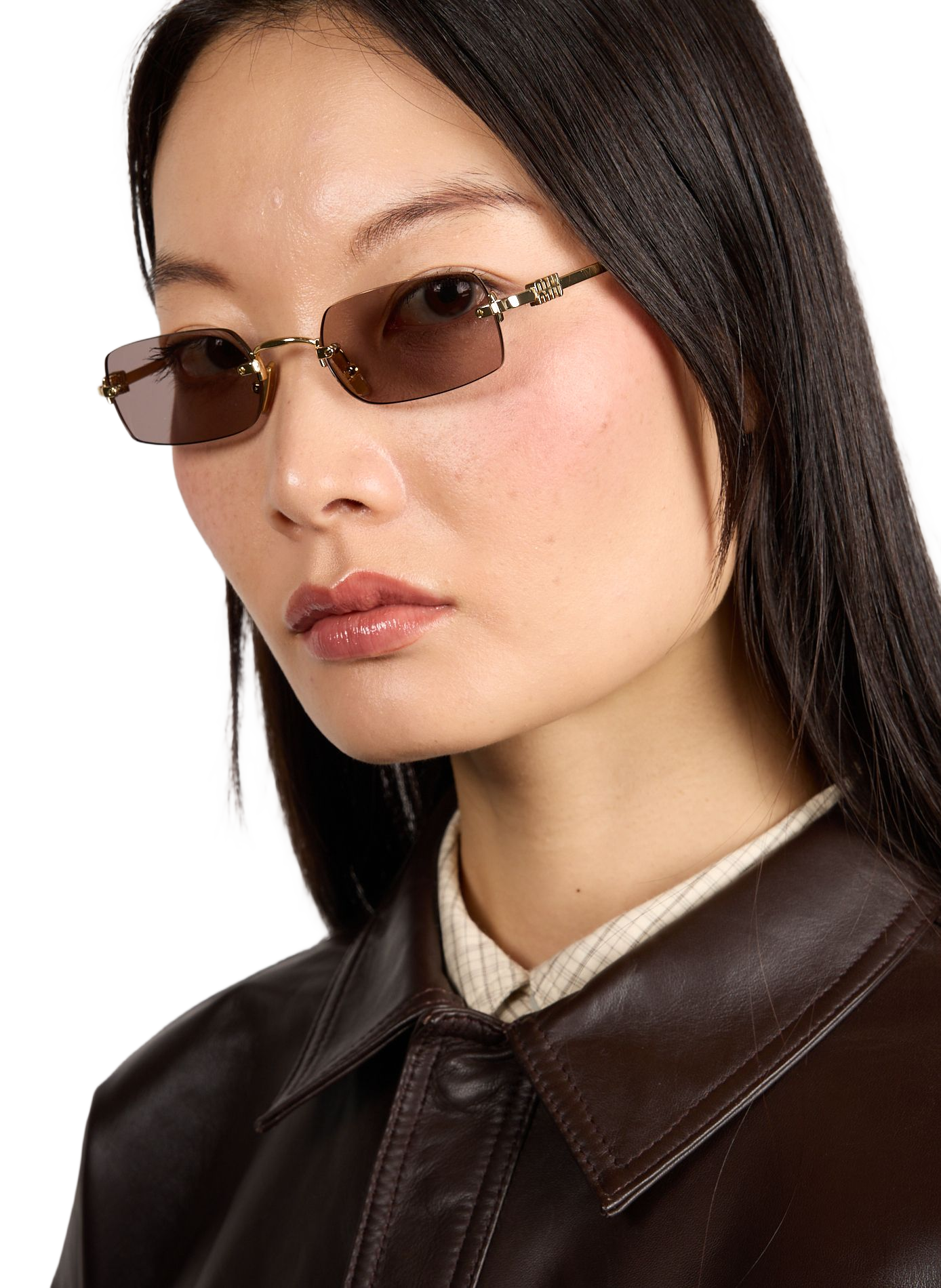Metallic Sunglasses MIU MIU Pink