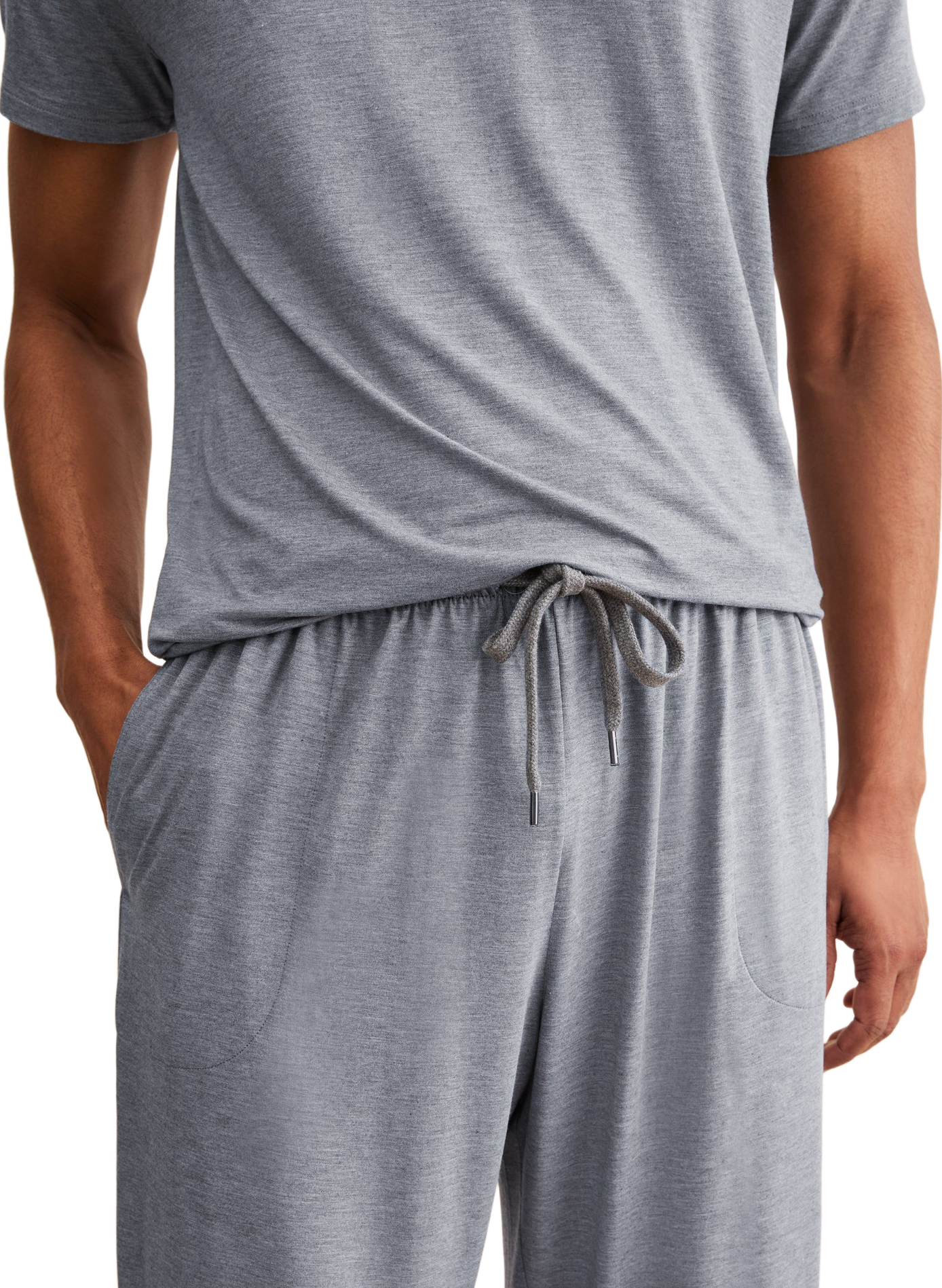 Fließende Lounge-Hose DEREK ROSE Grau