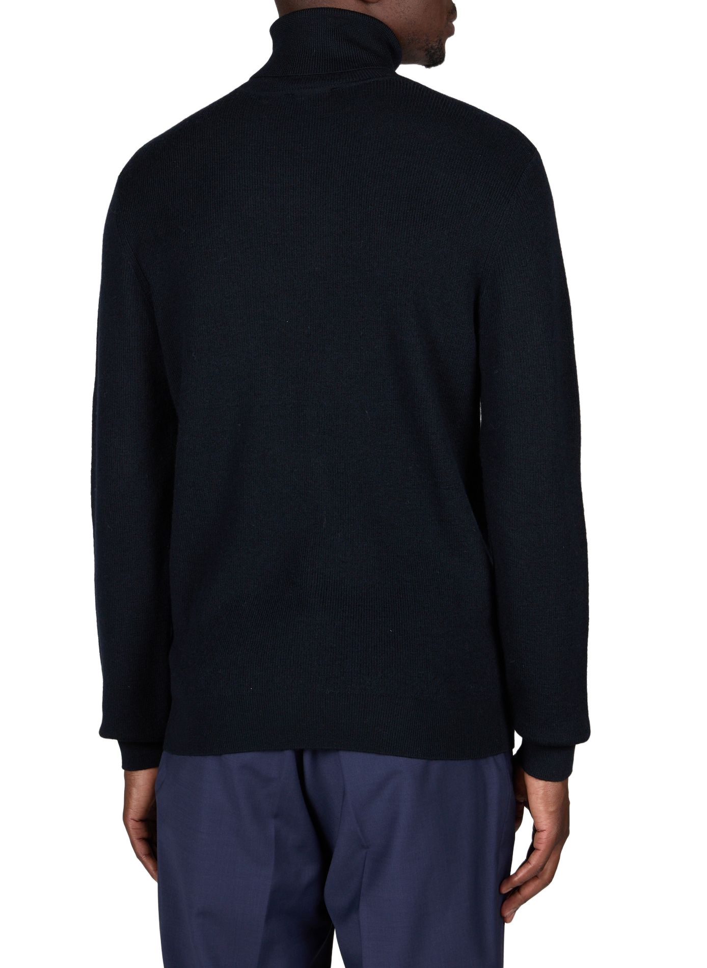 Pullover mit Polokragen aus Wolle EMPORIO ARMANI Blau