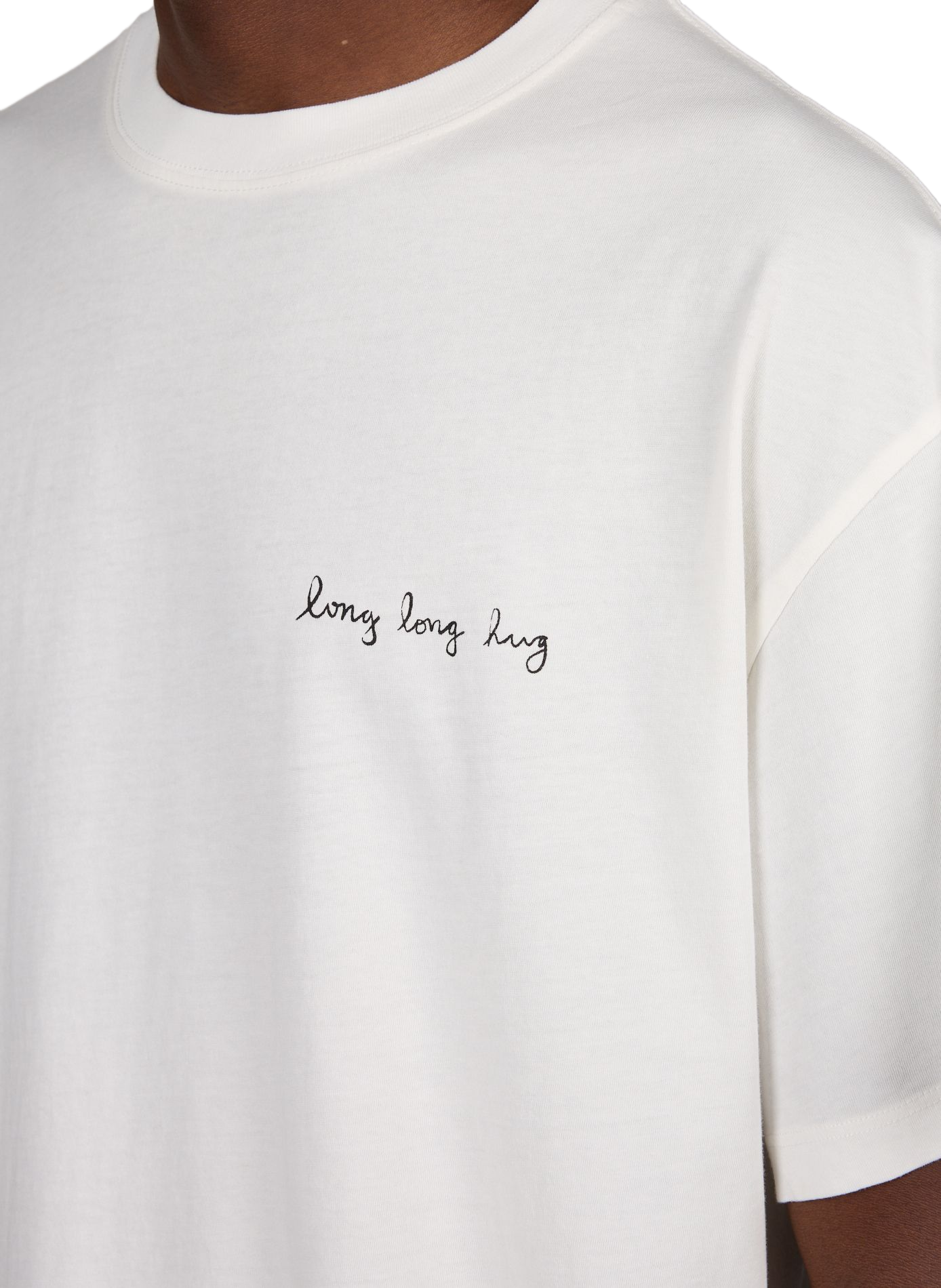 Straight fit round neck printed t-shirt THINKING MU White