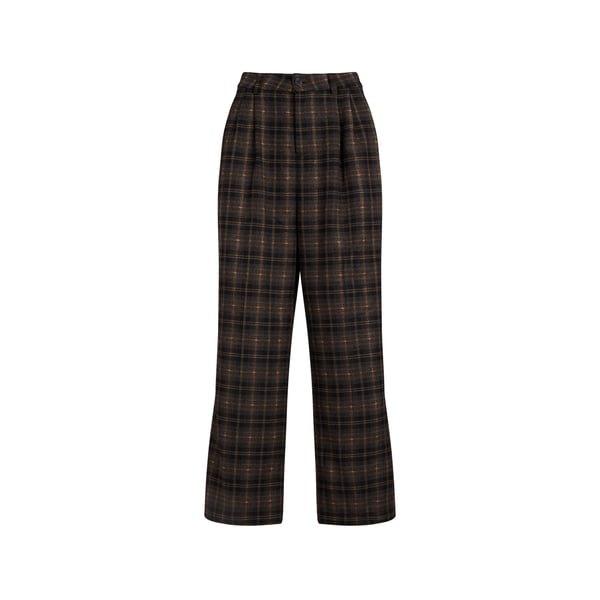 Pantalon large à carreaux Pantalon large à carreaux