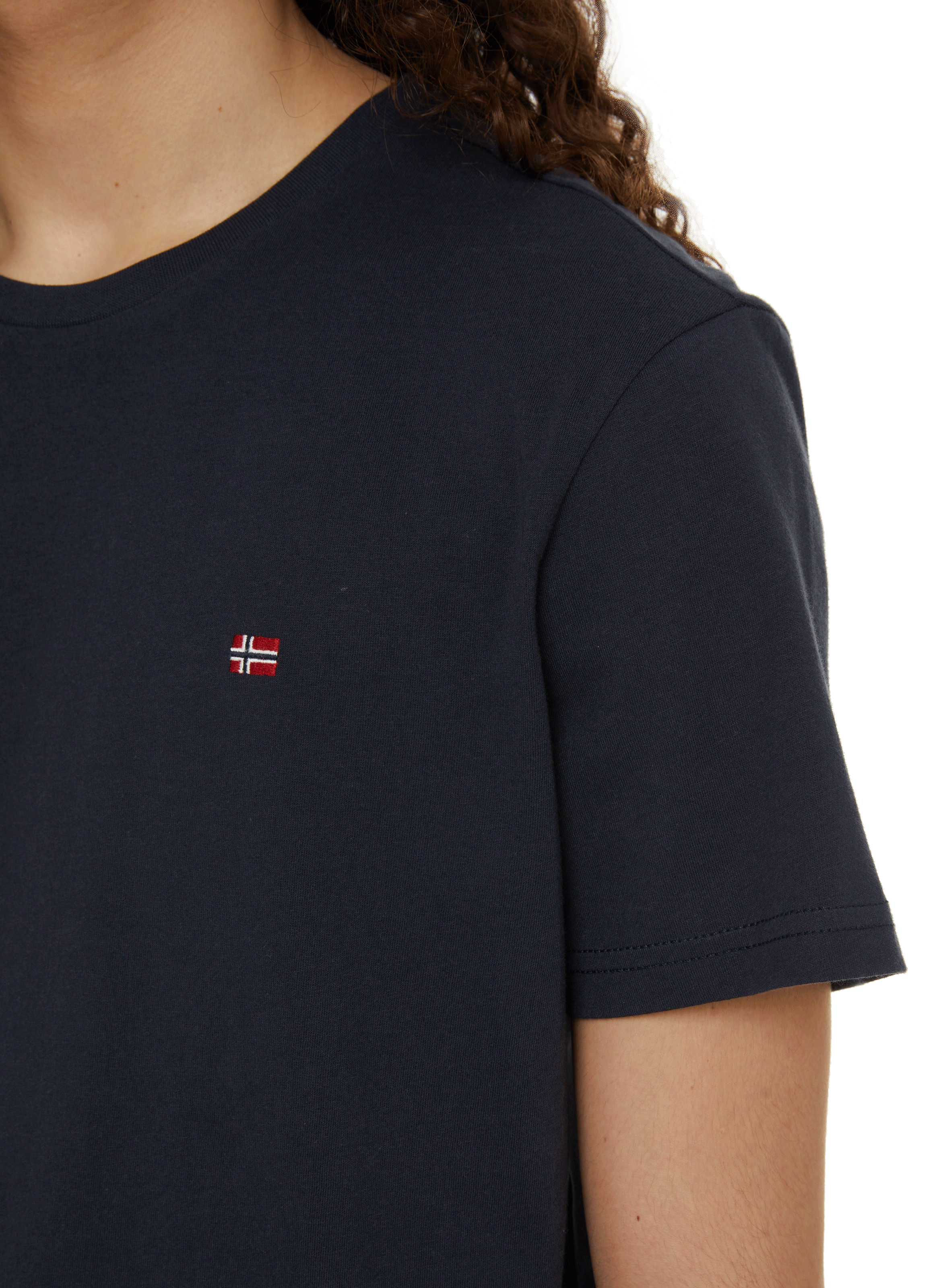 Round-neck cotton T-shirt NAPAPIJRI Blue