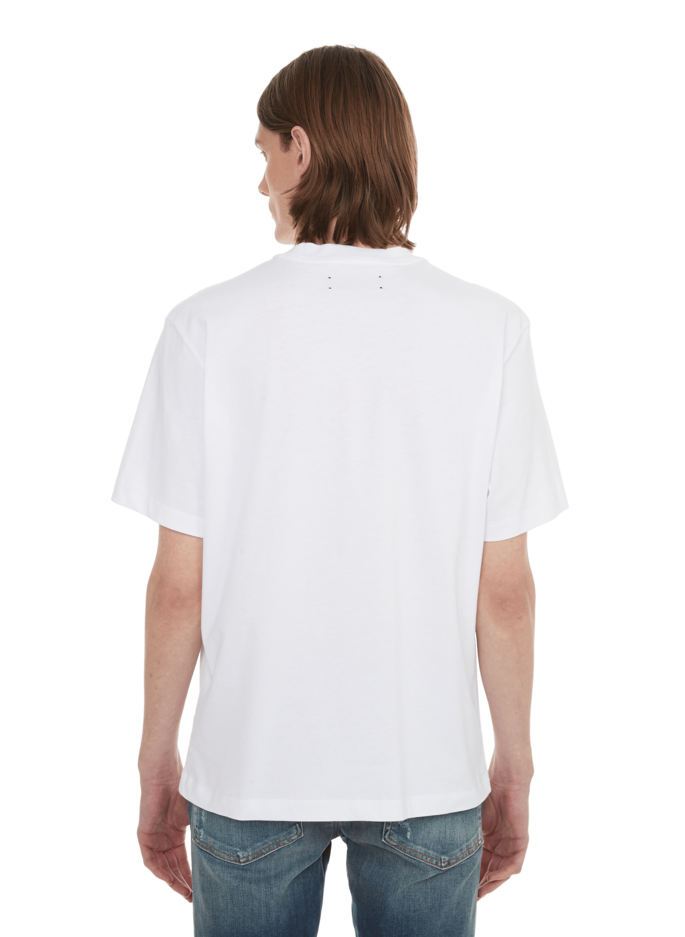 T-shirt logo en coton AMIRI White