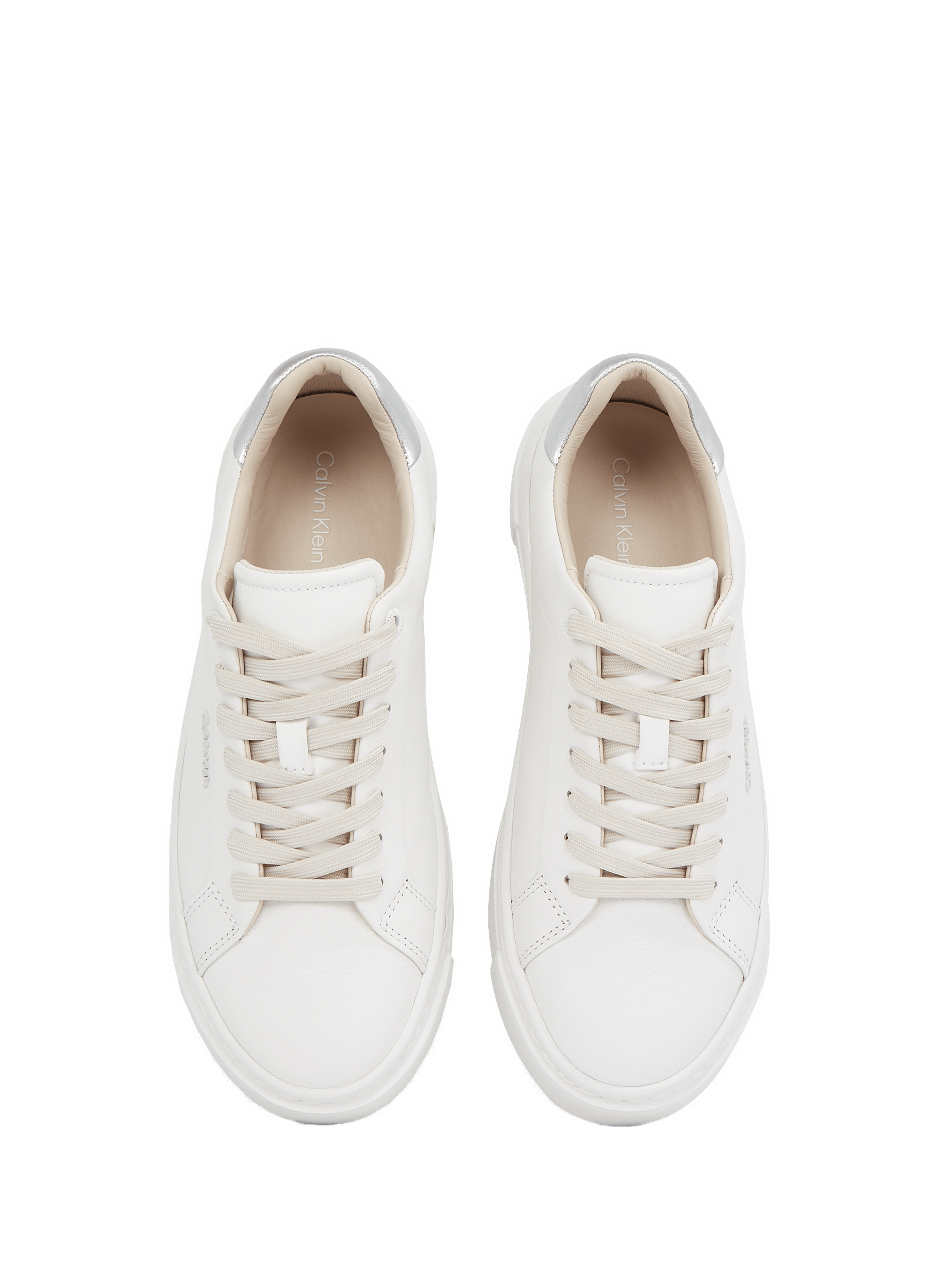 Leather sneakers CALVIN KLEIN White