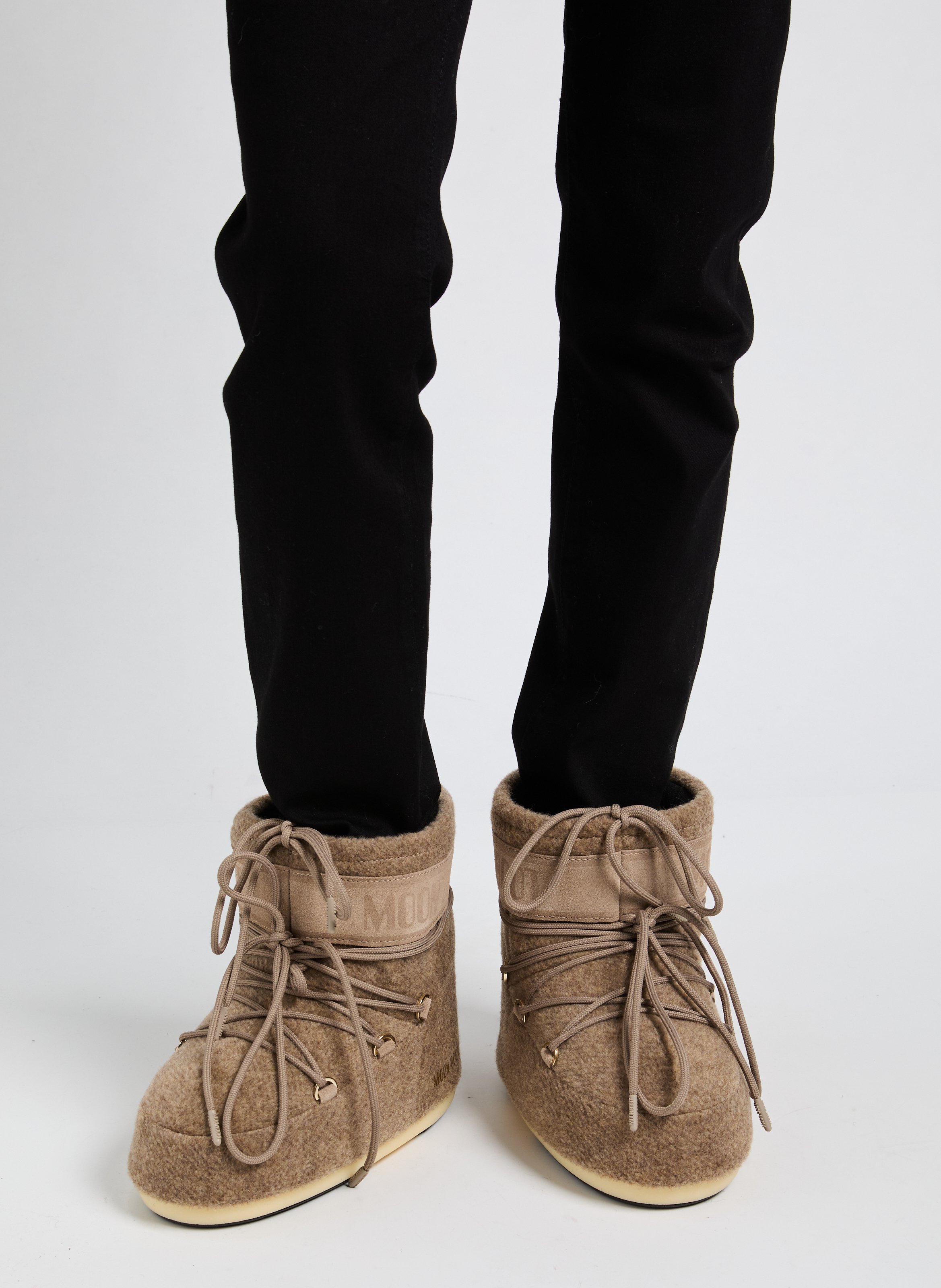 Bottines à lacets Beige