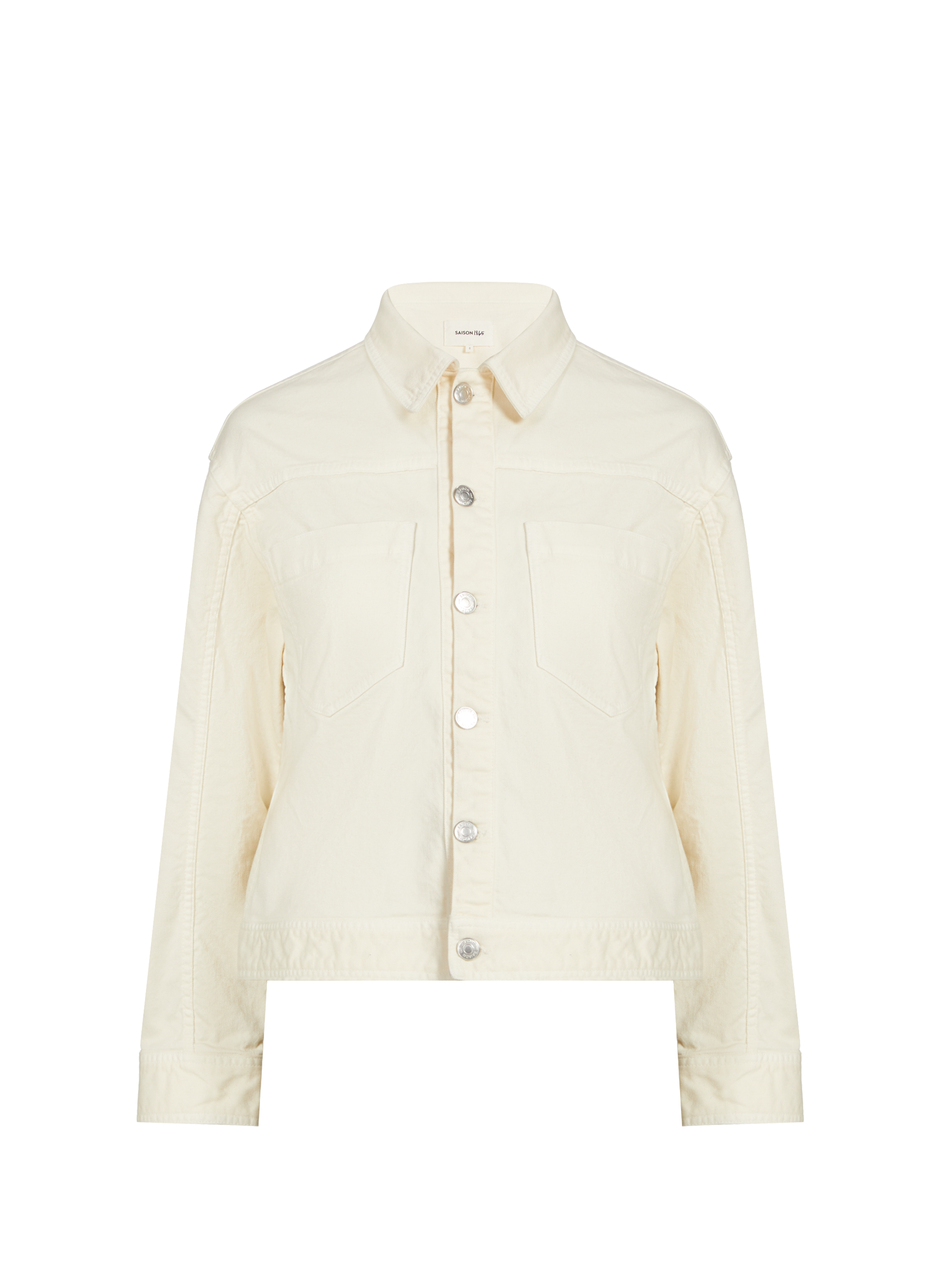 Veste courte en coton  SAISON 1865 Beige