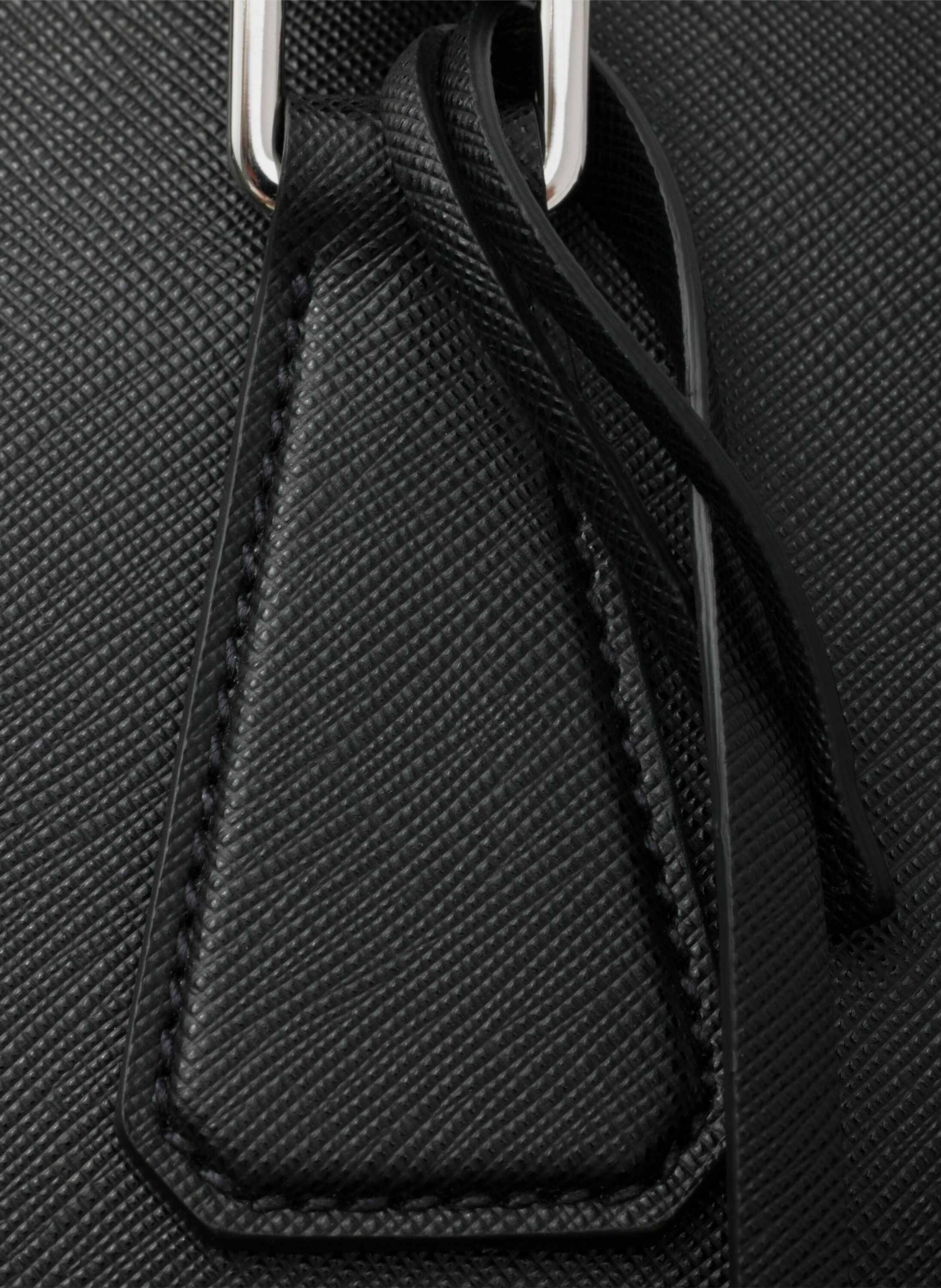 Mallette en cuir saffiano PRADA Noir