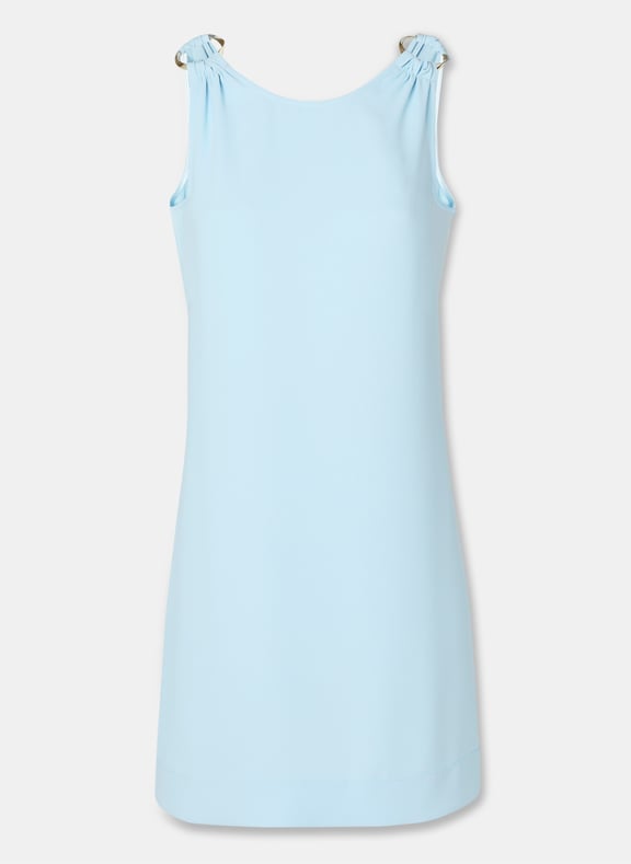 Robe bleu ciel droite - rosanna Bleu by ZAPA ZAPA Robe bleu ciel droite - rosanna Bleu