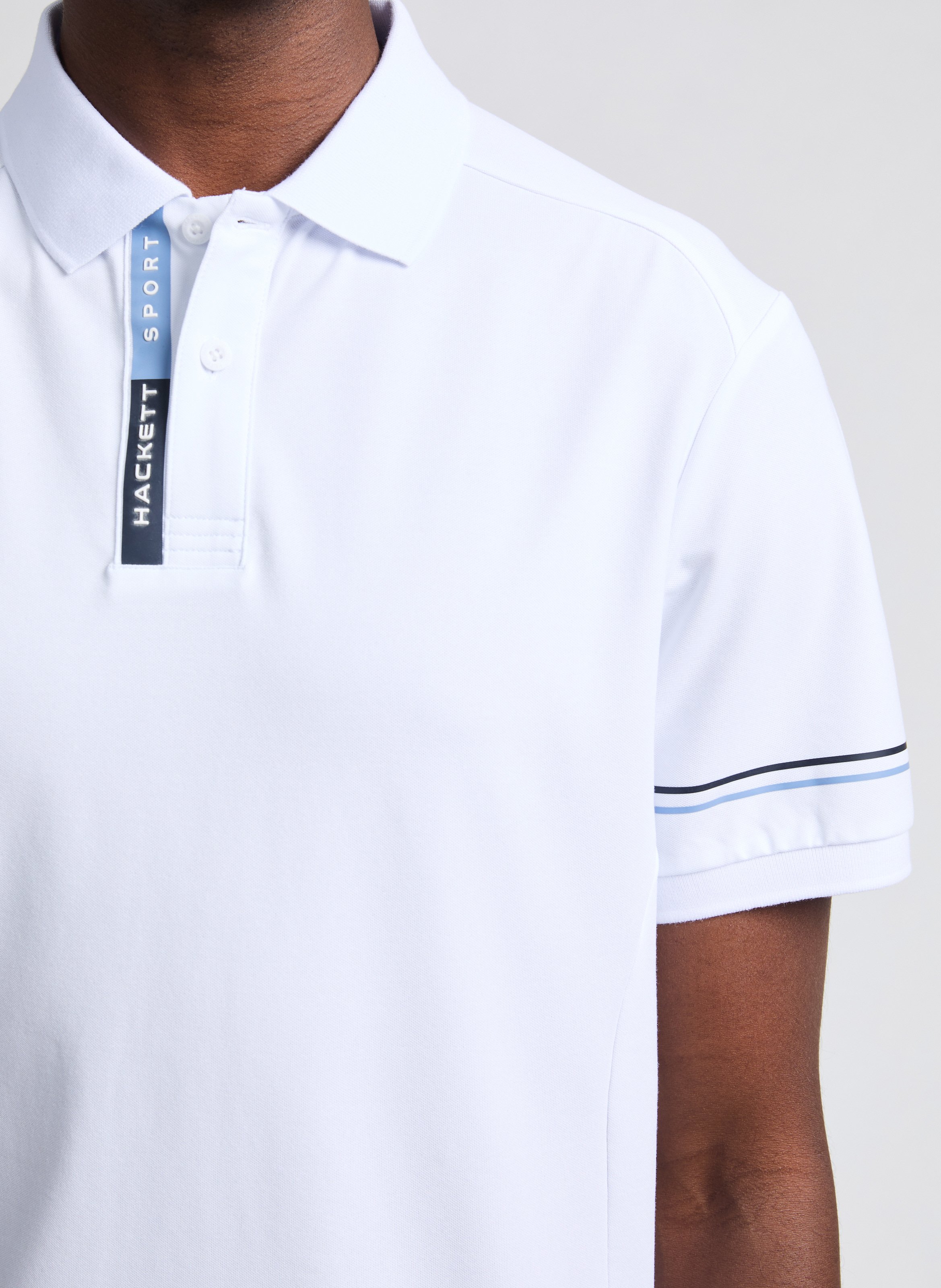 Polo à logo  HACKETT Blanc