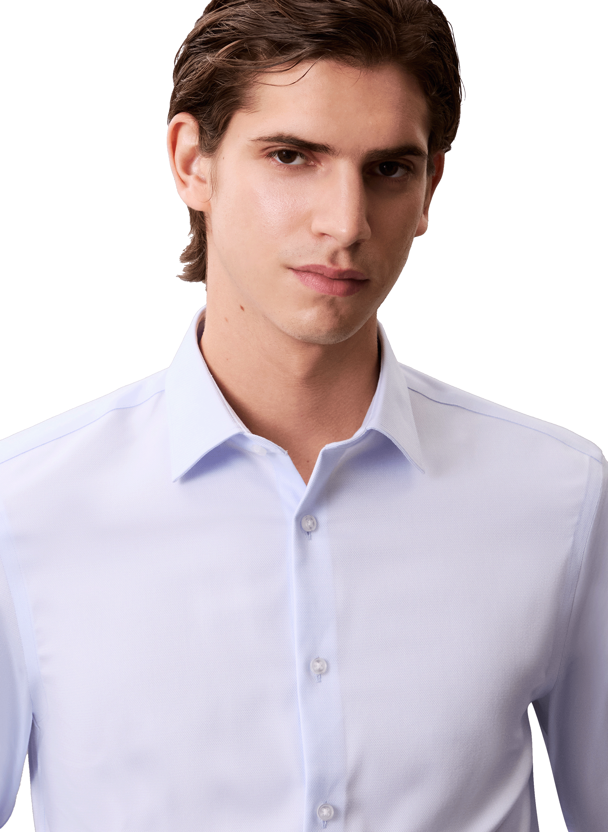 Chemise en coton mélangé CALVIN KLEIN Bleu