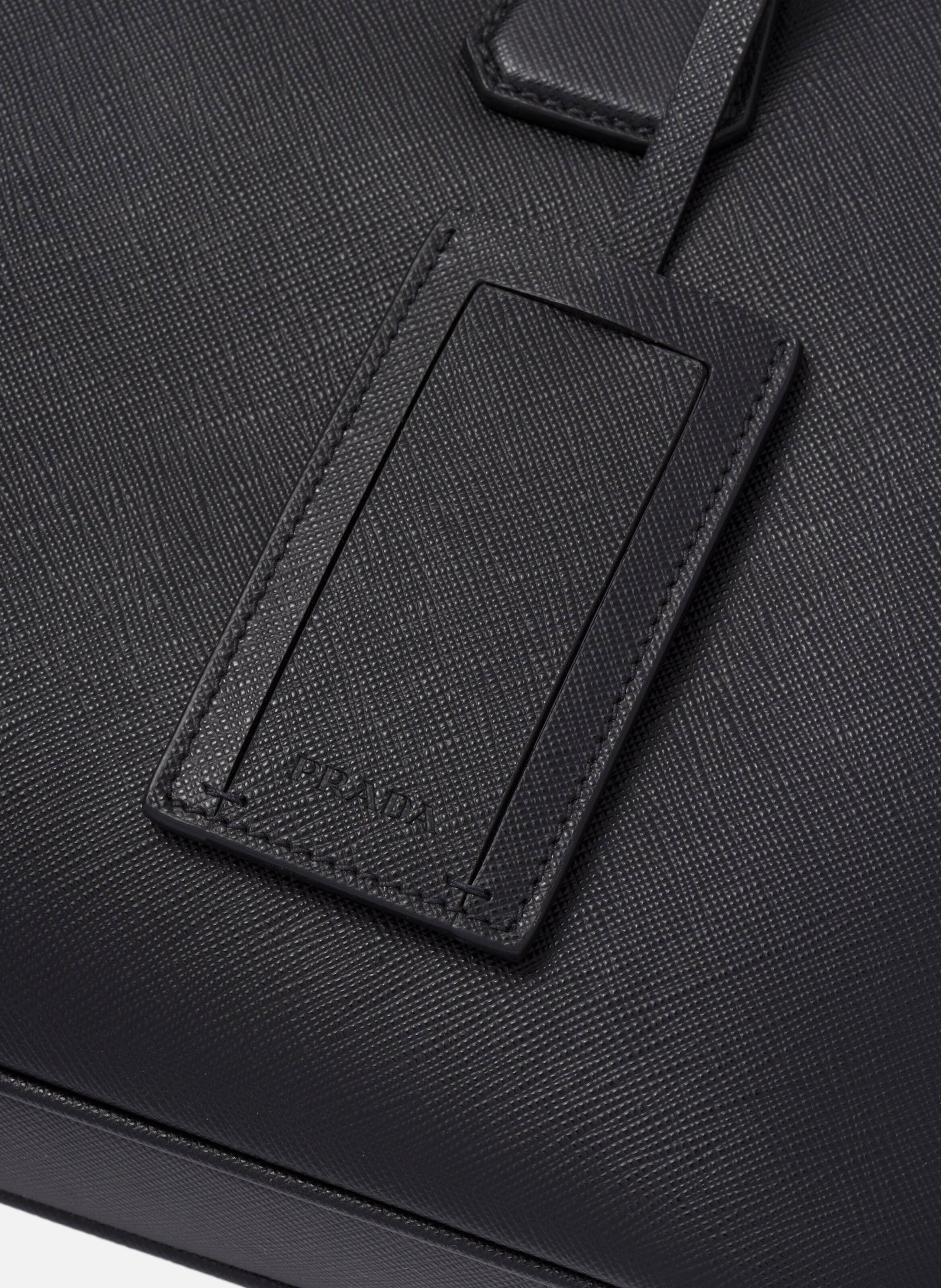 Briefcase en cuir PRADA Noir