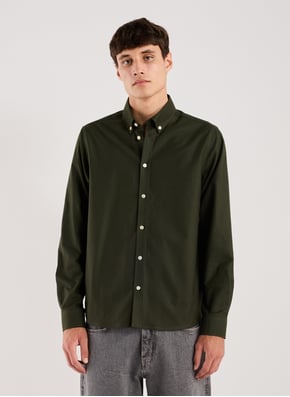 Chemise col américain en coton mélangé LES DEUX Chemise col américain en coton mélangé LES DEUX