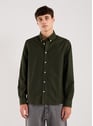 Chemise col américain en coton mélangé | Vert by LES DEUX LES DEUX Chemise col américain en coton mélangé | Vert