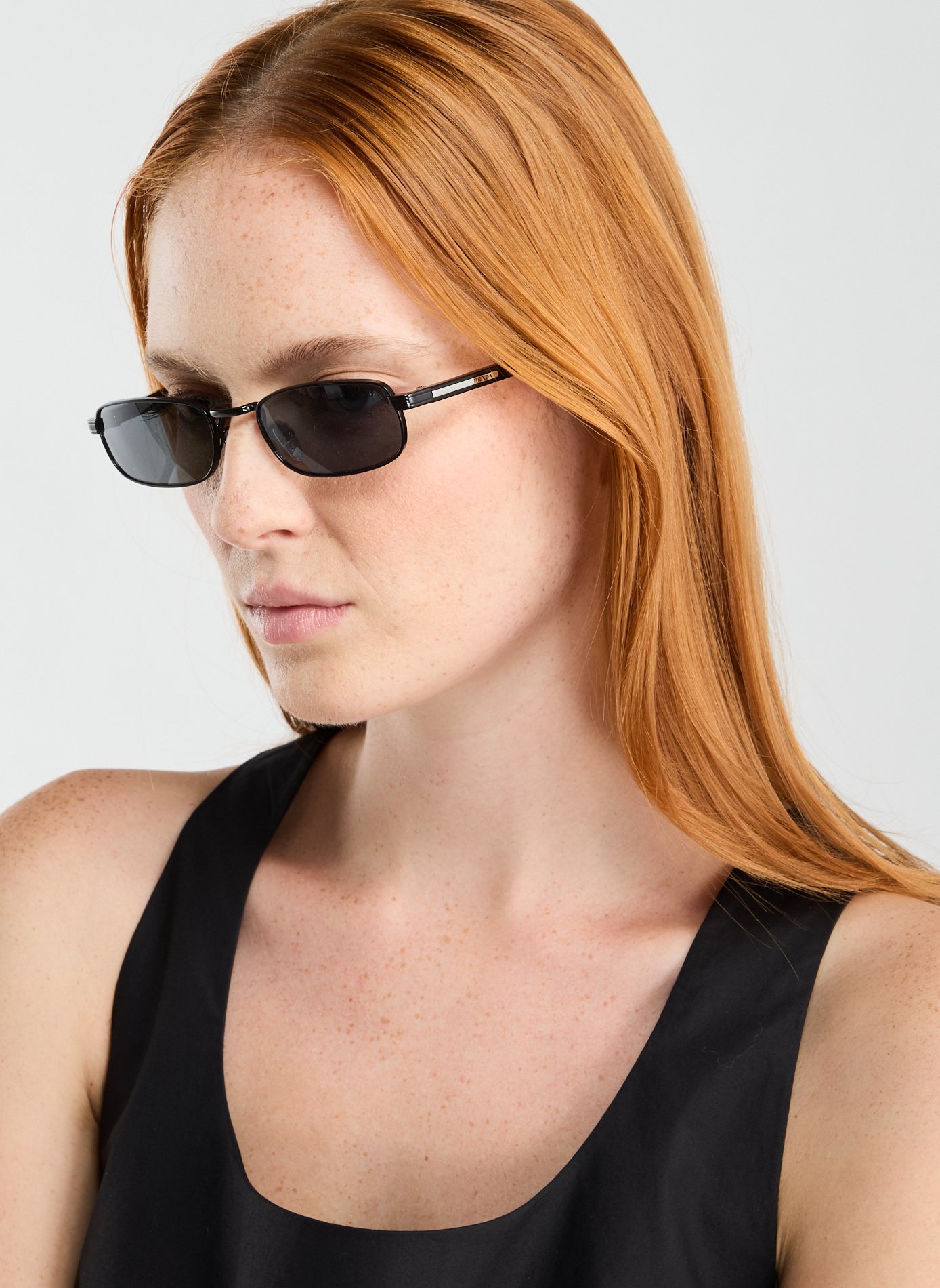 Lunettes de soleil rectangles PRADA Multicolore