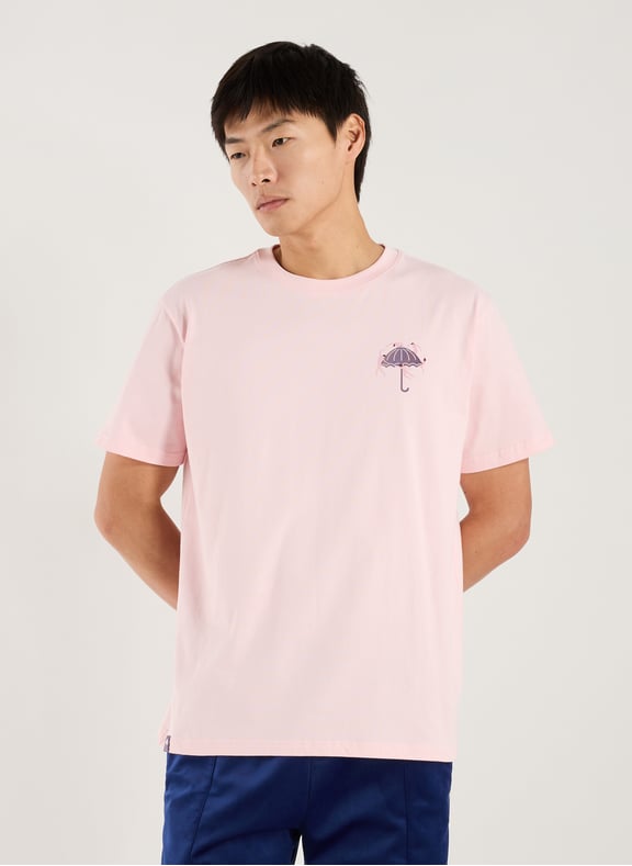 T-shirt en coton Rose by HELAS CAPS HELAS CAPS T-shirt en coton Rose
