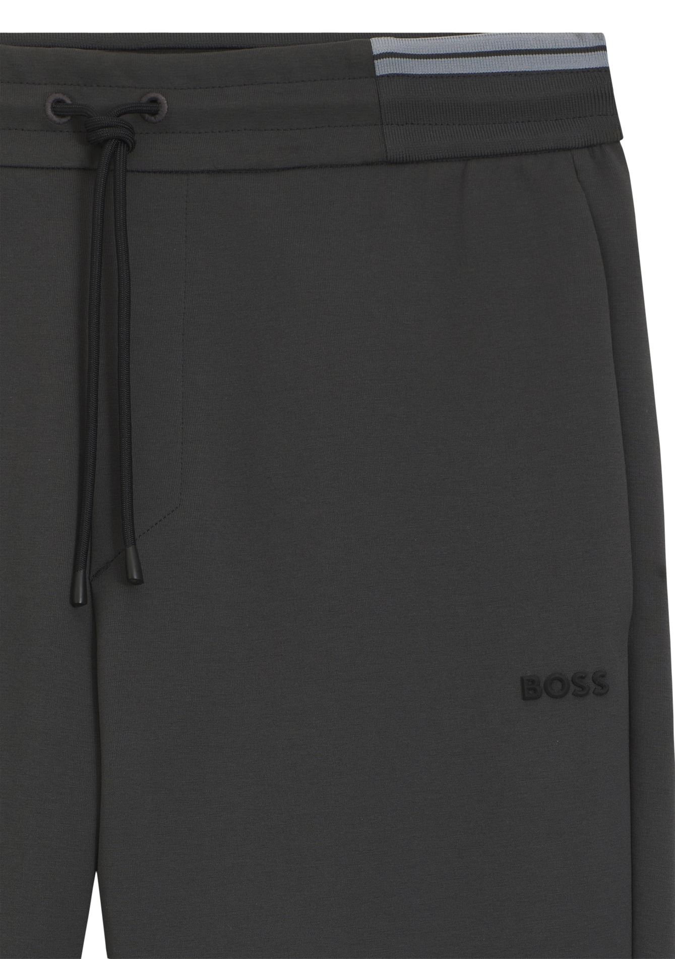 Jogging regular-fit en coton mélangé BOSS Argent
