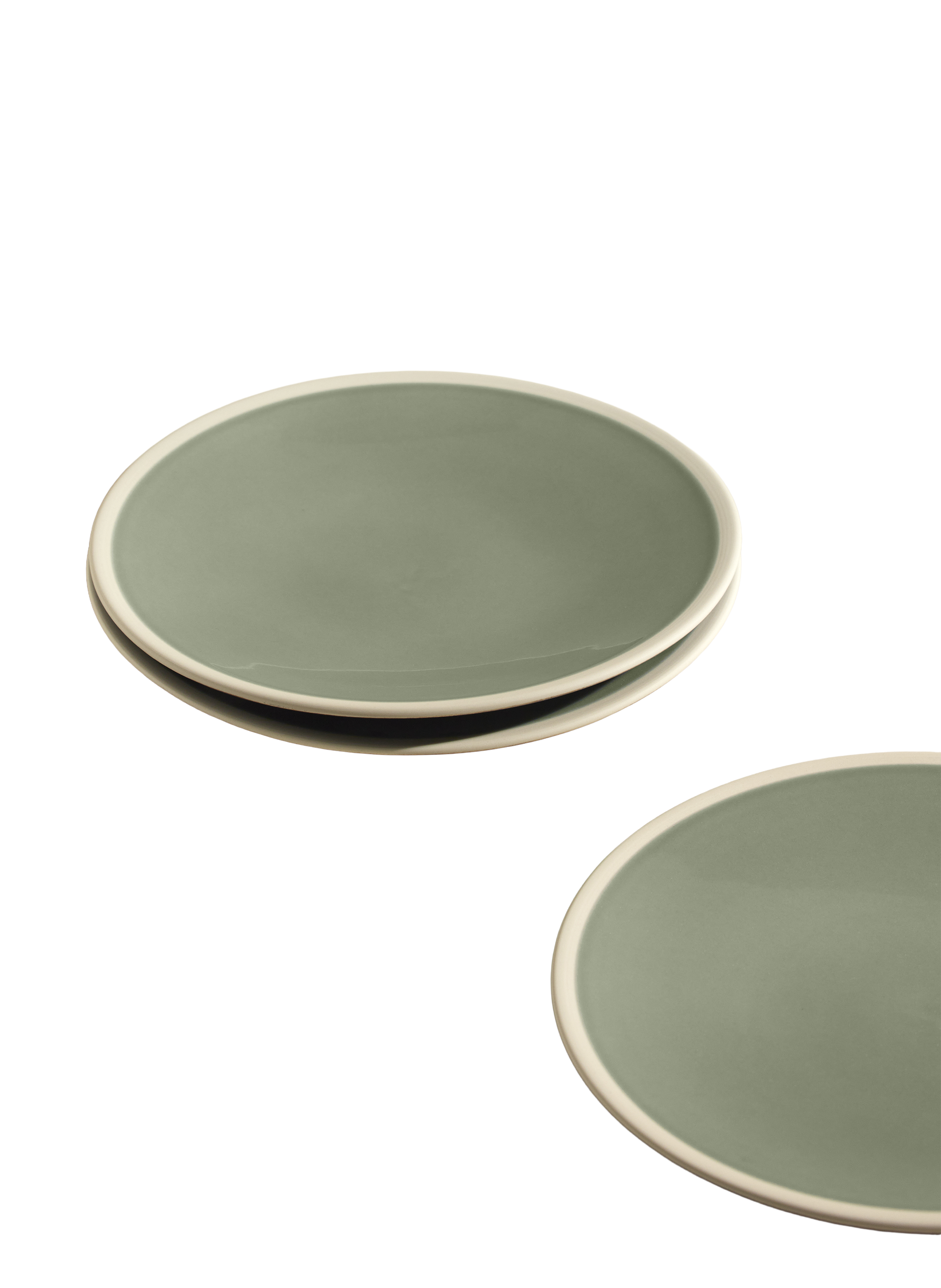 Assiette plate sicilia MAISON SARAH LAVOINE Vert