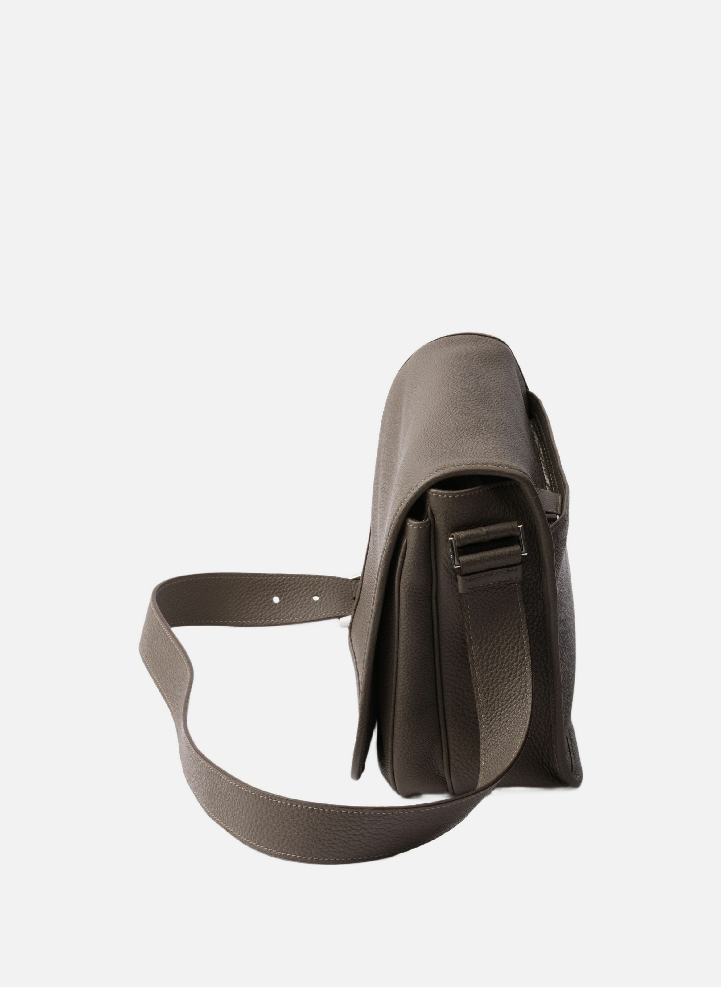 Sac à bandoulière en cuir Gris