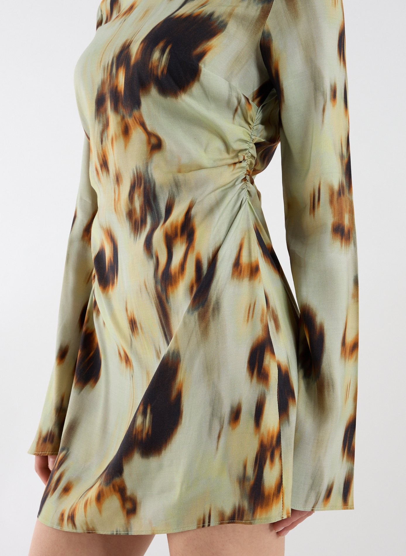 Robe courte Tsjill imprimée TOPSHOP Vert