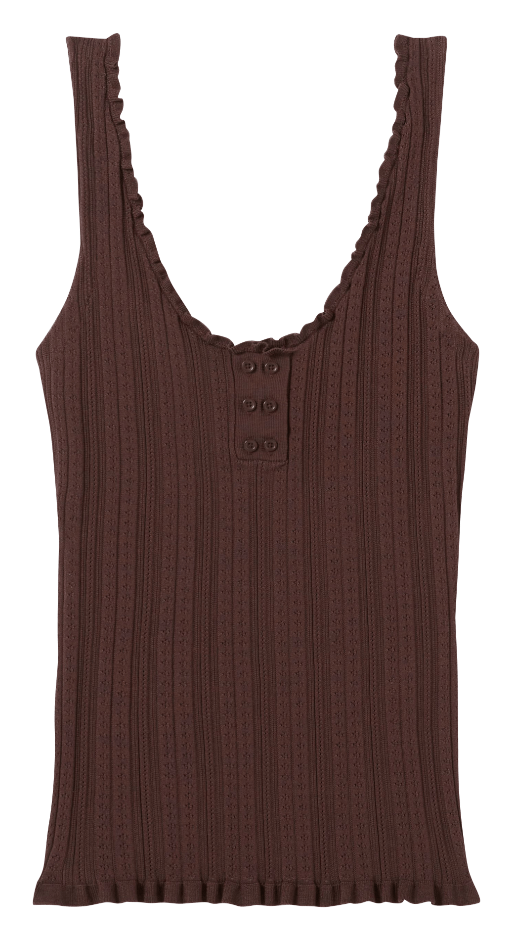 Débardeur col rond CLAUDIE PIERLOT Marron