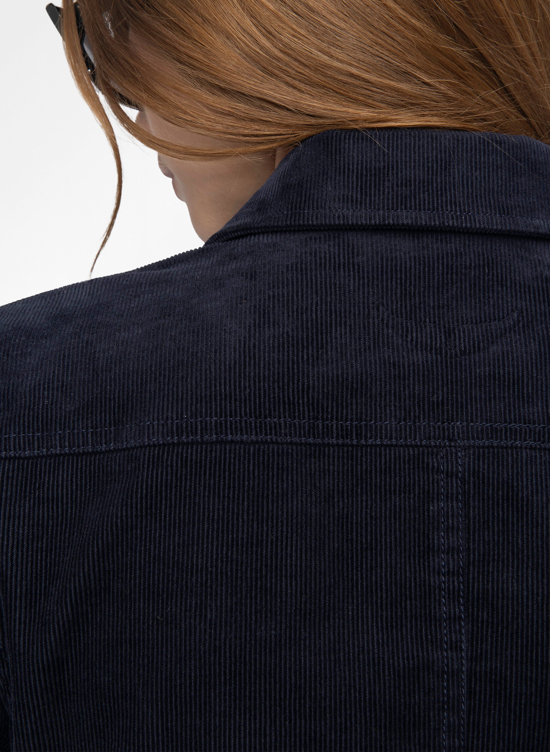 Blouson col classique en coton mélangé liam ZADIG&VOLTAIRE Bleu