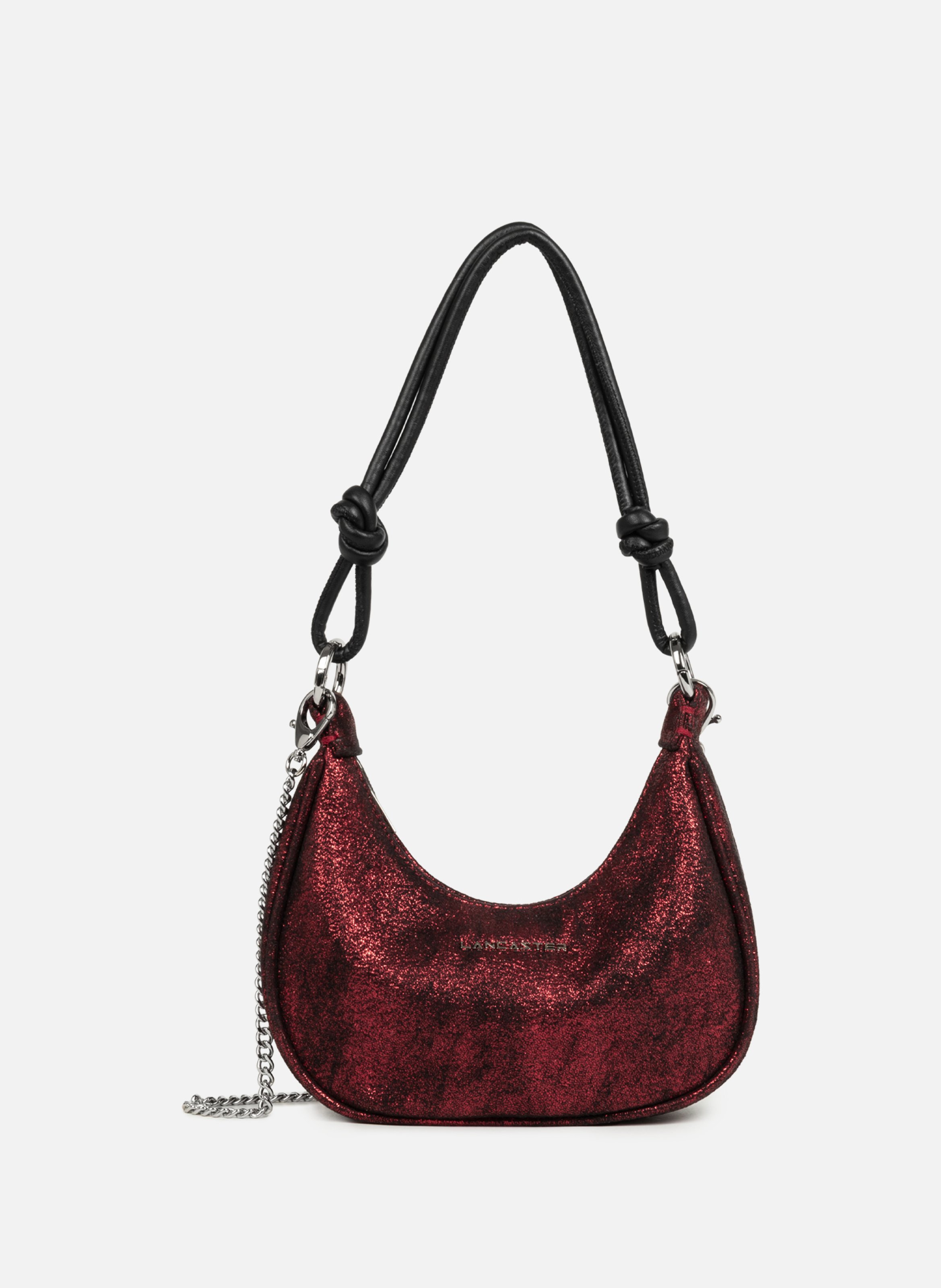 LANCASTER Half-Moon Bag – Shiny Event Red