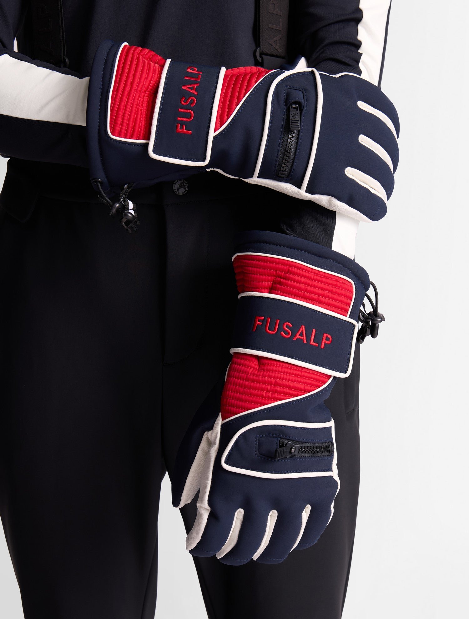 Gants de ski slalom glove coupe regular FUSALP Bleu