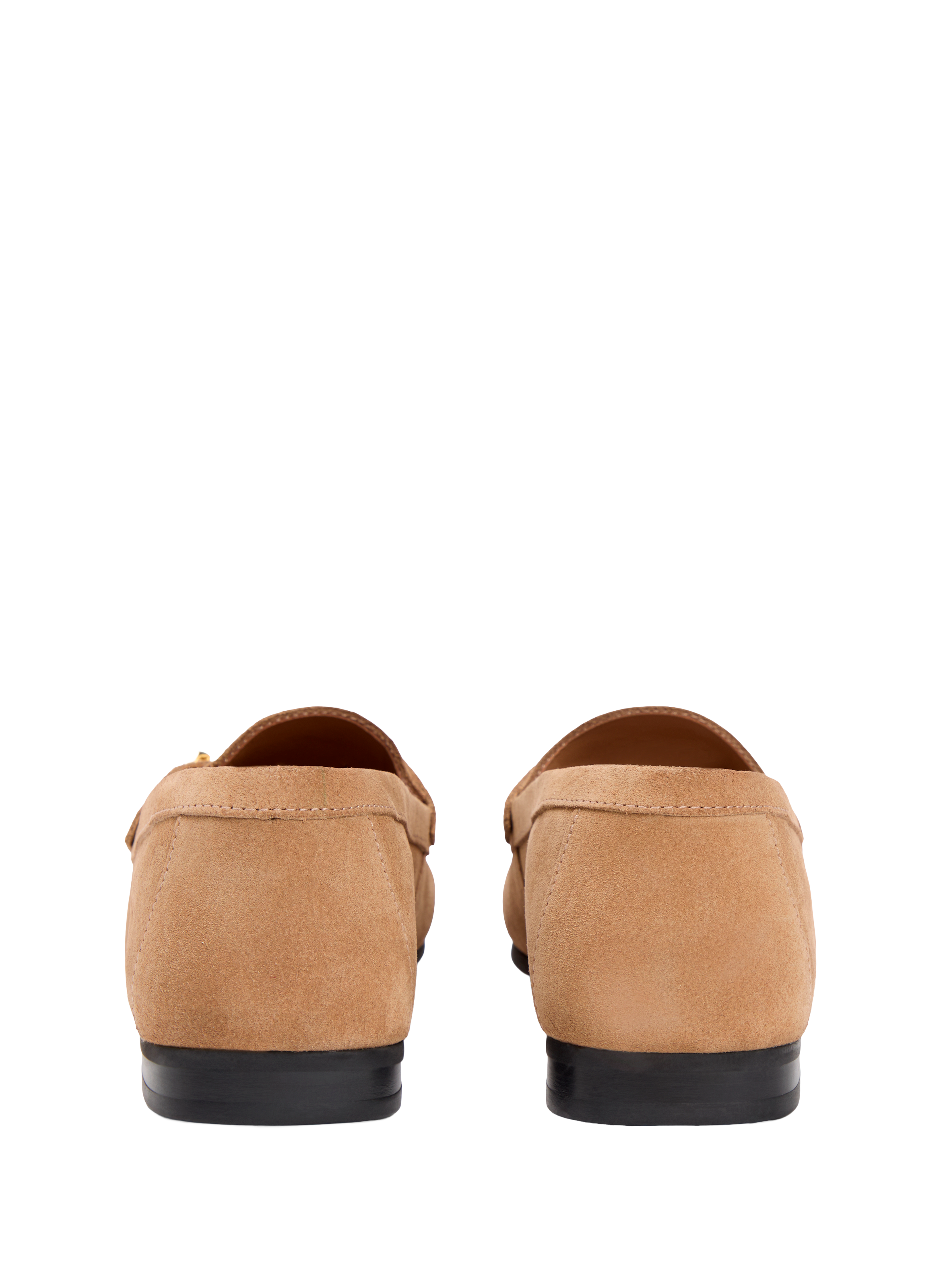 Chain leather suede loafers TOMMY HILFIGER Brown