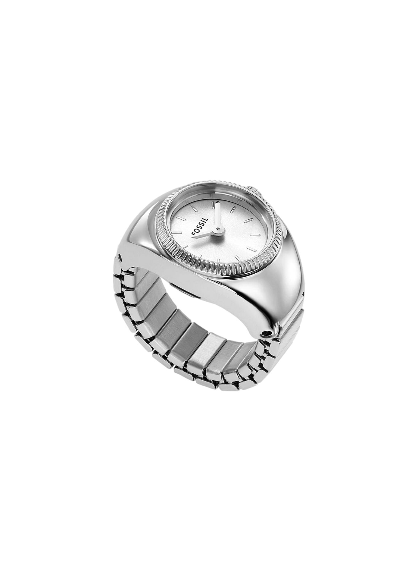Montre Ring en acier FOSSIL Argent