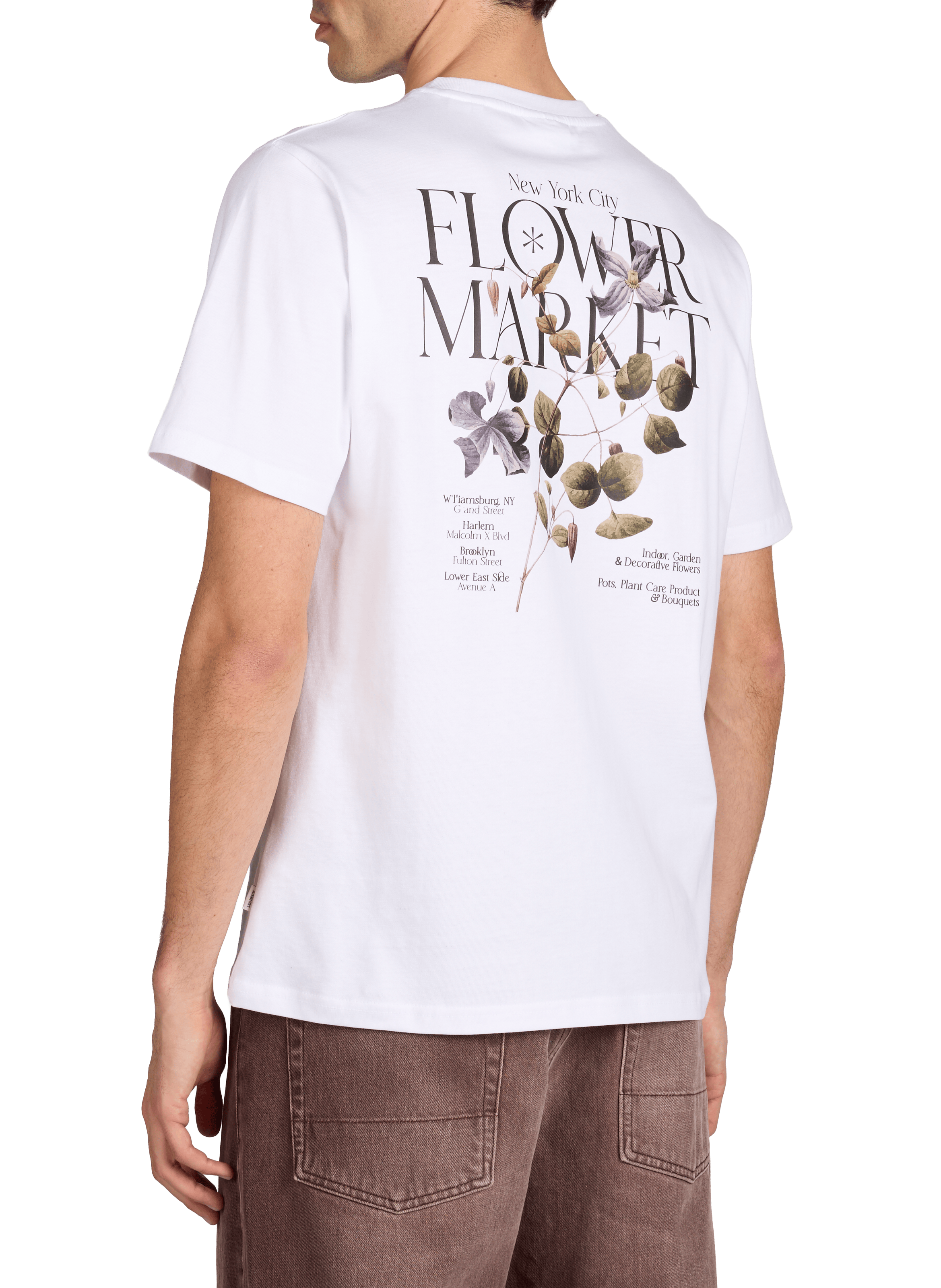 T-shirt Brady Flowermarket LES DEUX White