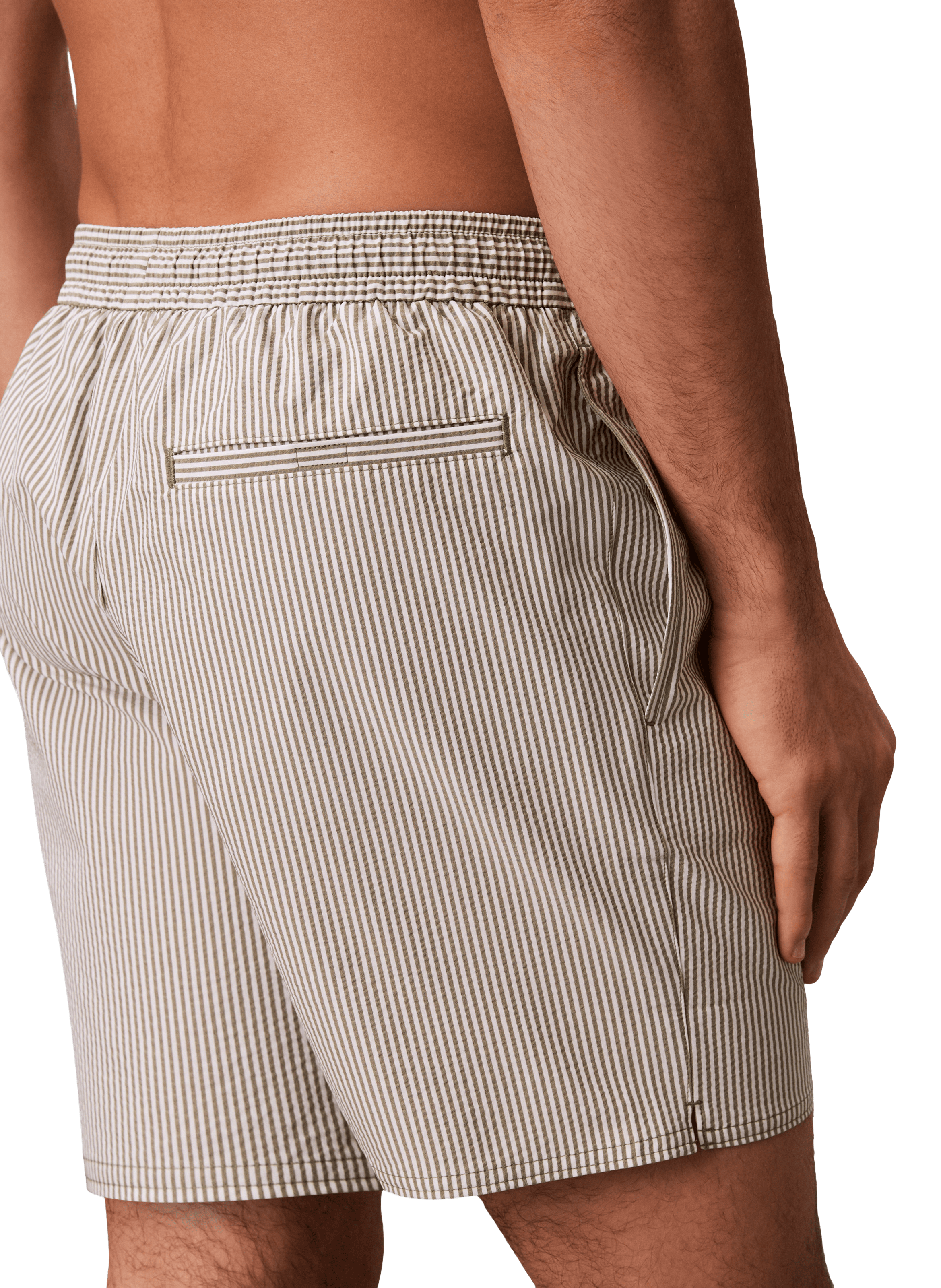 Striped swim shorts CALVIN KLEIN Green