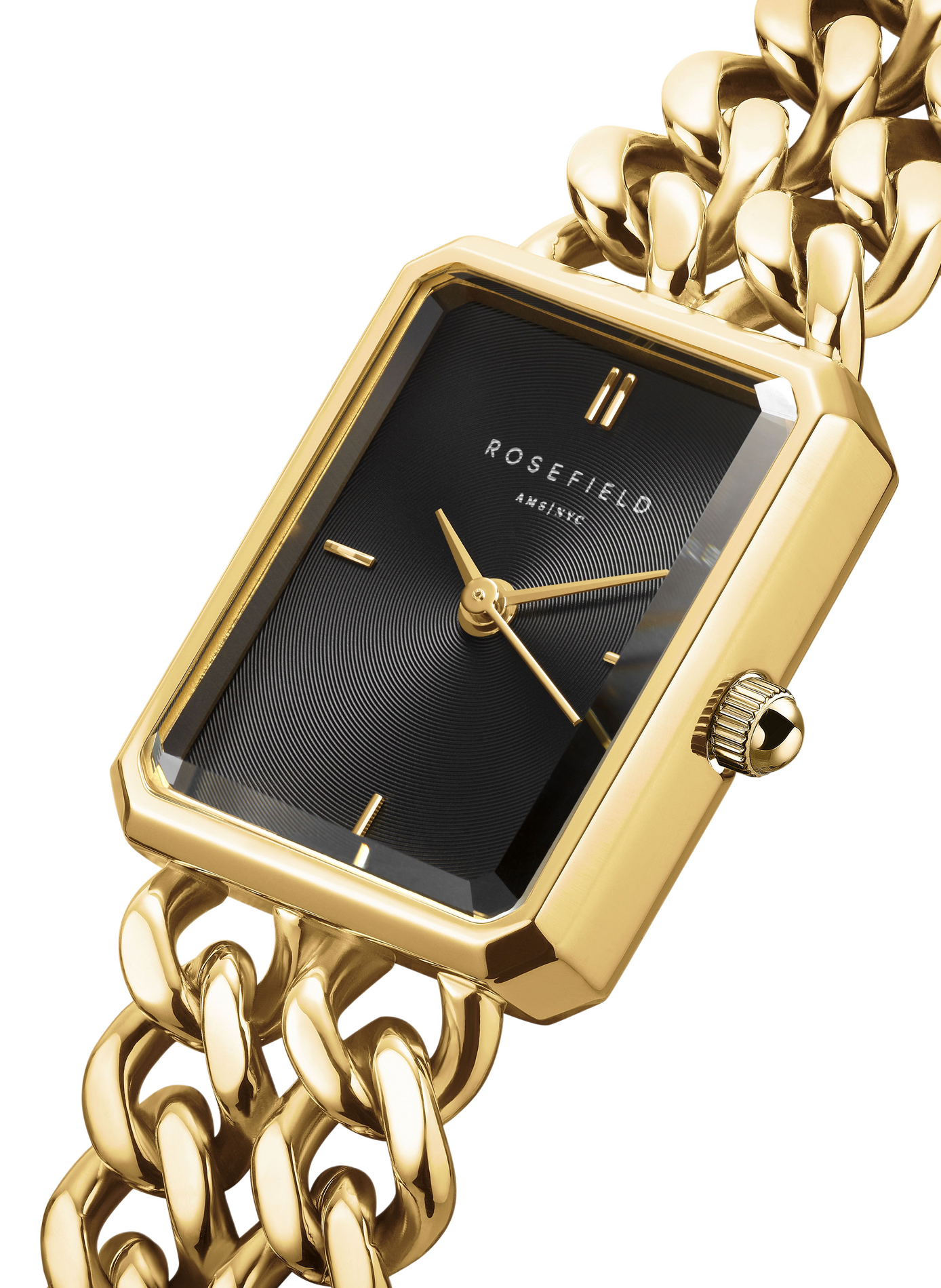 Montre analogique Studio Double Chain ROSEFIELD Noir