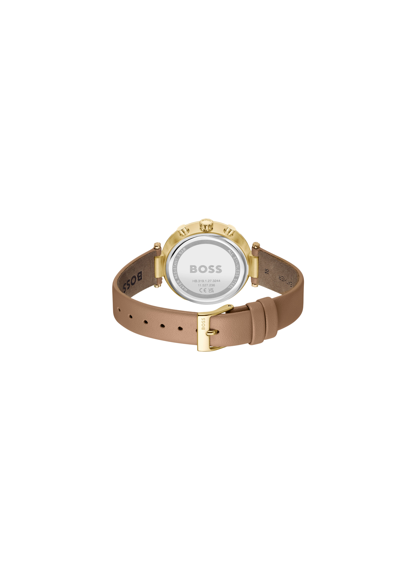 Montre quartz Majesty Sport en cuir BOSS MONTRES Blanc