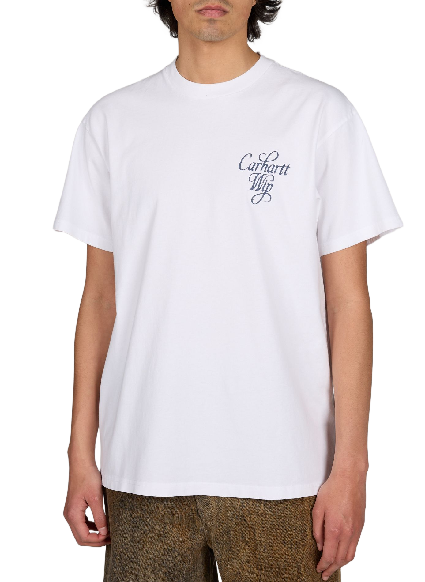 Biker-style cotton t-shirt CARHARTT WIP White