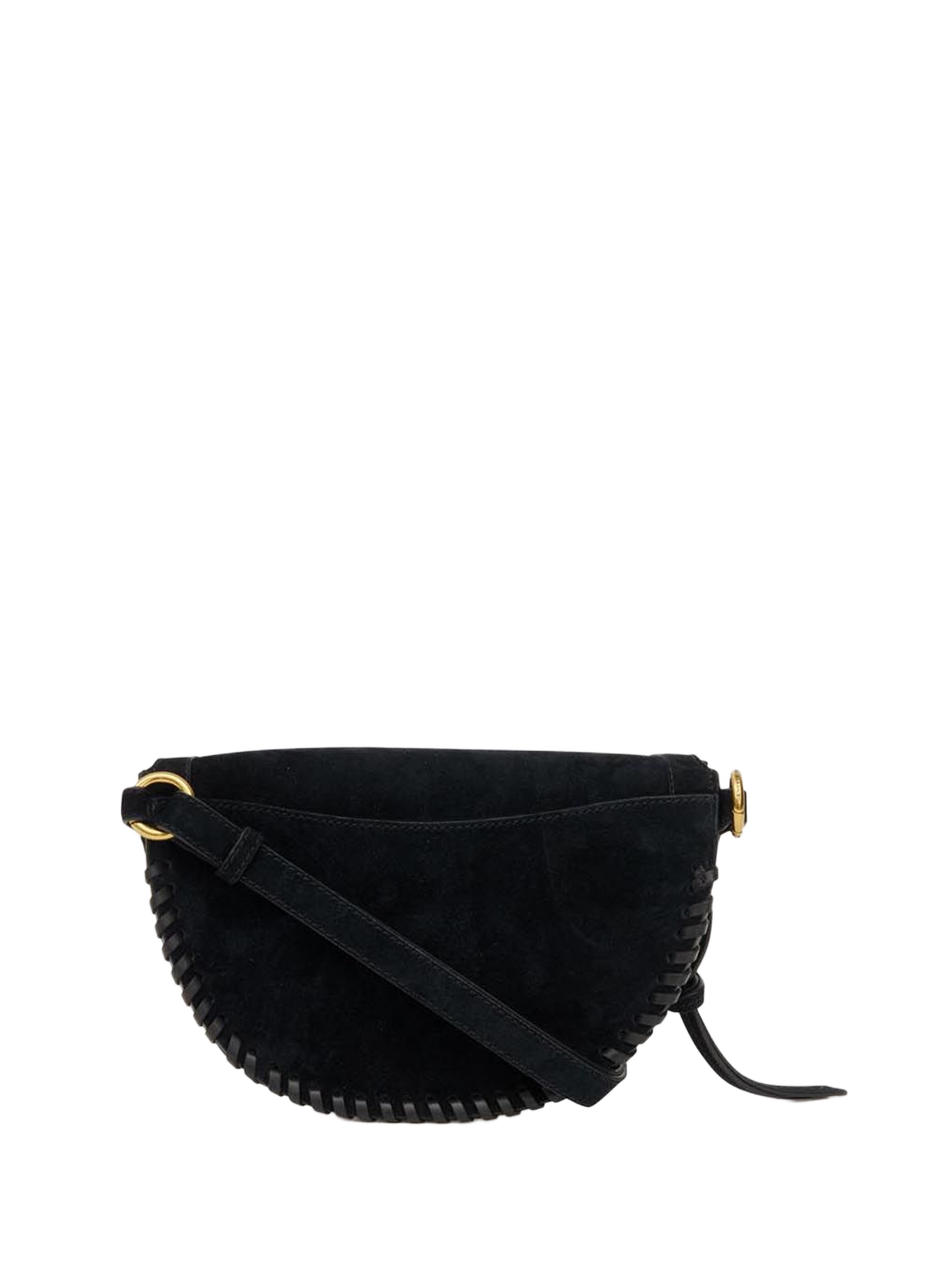 Skano braided velvet leather bum bag ISABEL MARANT Black