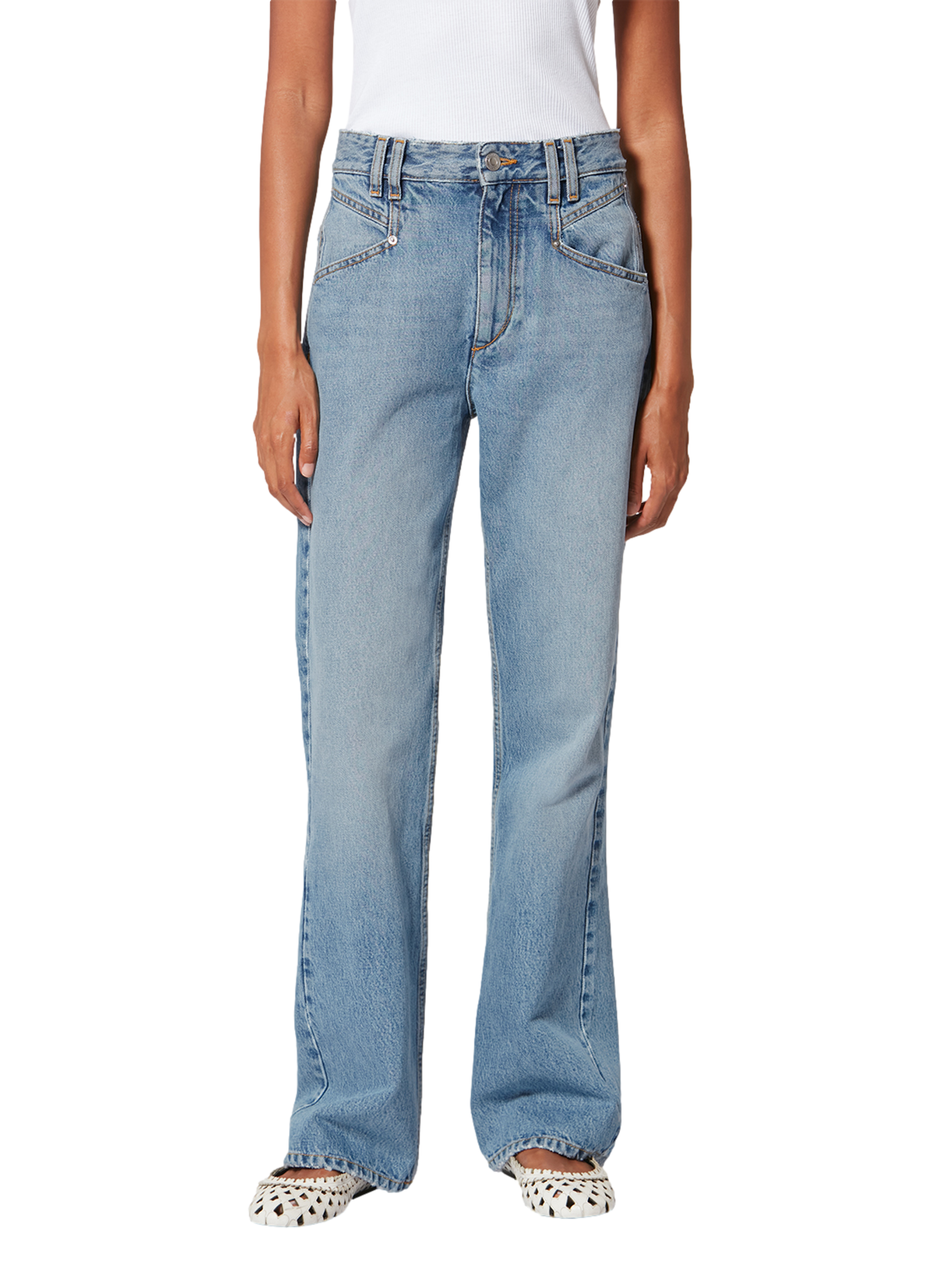 Bootcut jeans Belvia in cotton denim ISABEL MARANT Blue