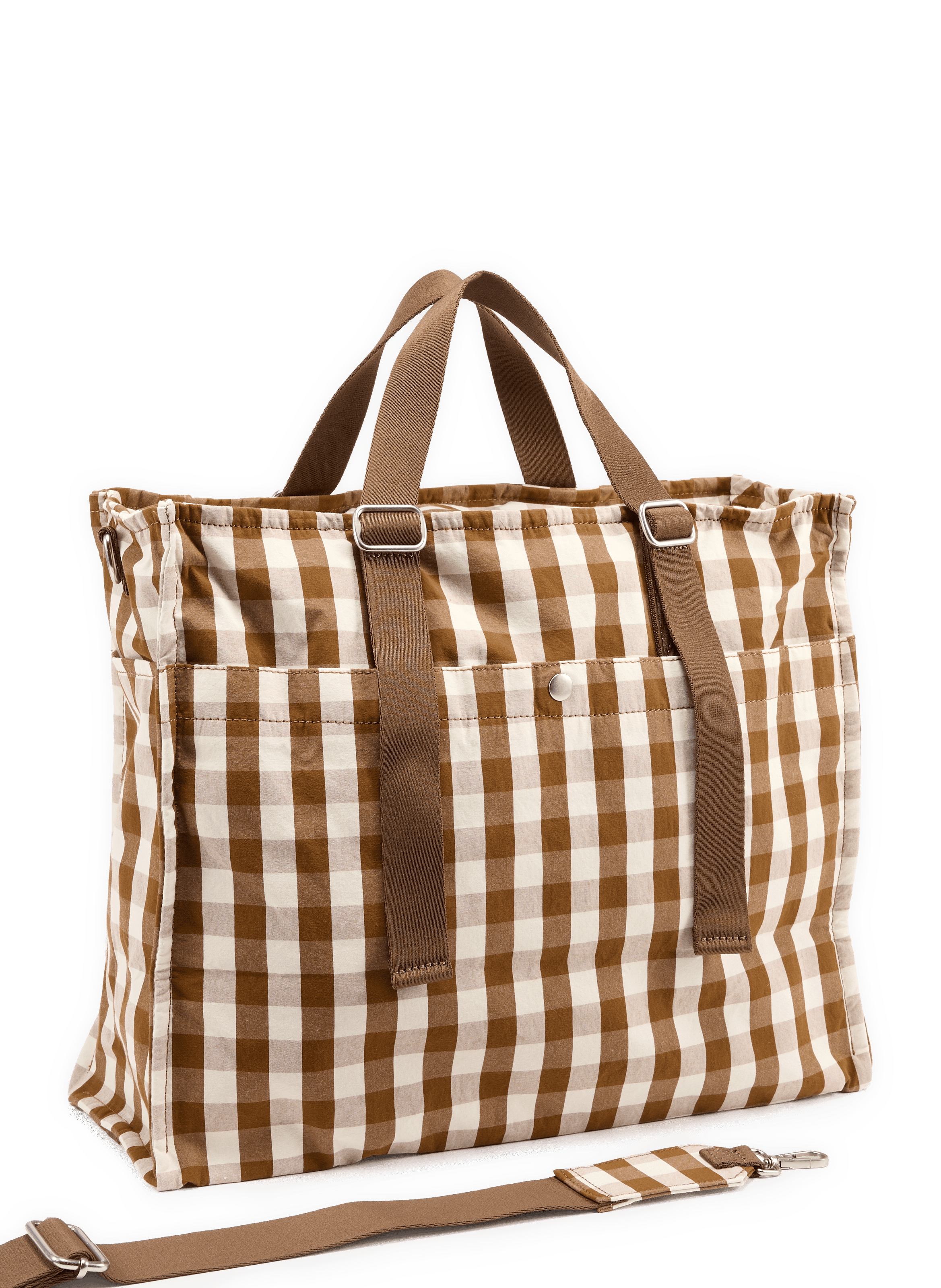 Bolso de fin de semana a cuadros de algodón mezclado NN.07 Multicolor