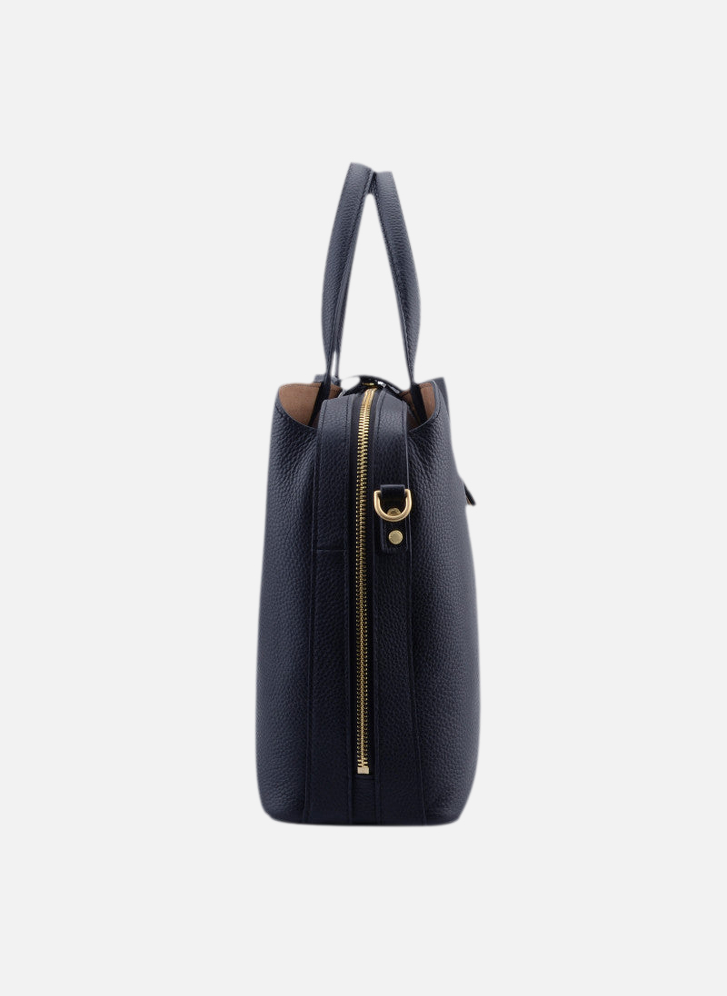 Cavalcade | sac à main mm en cuir de vachette POURCHET Bleu