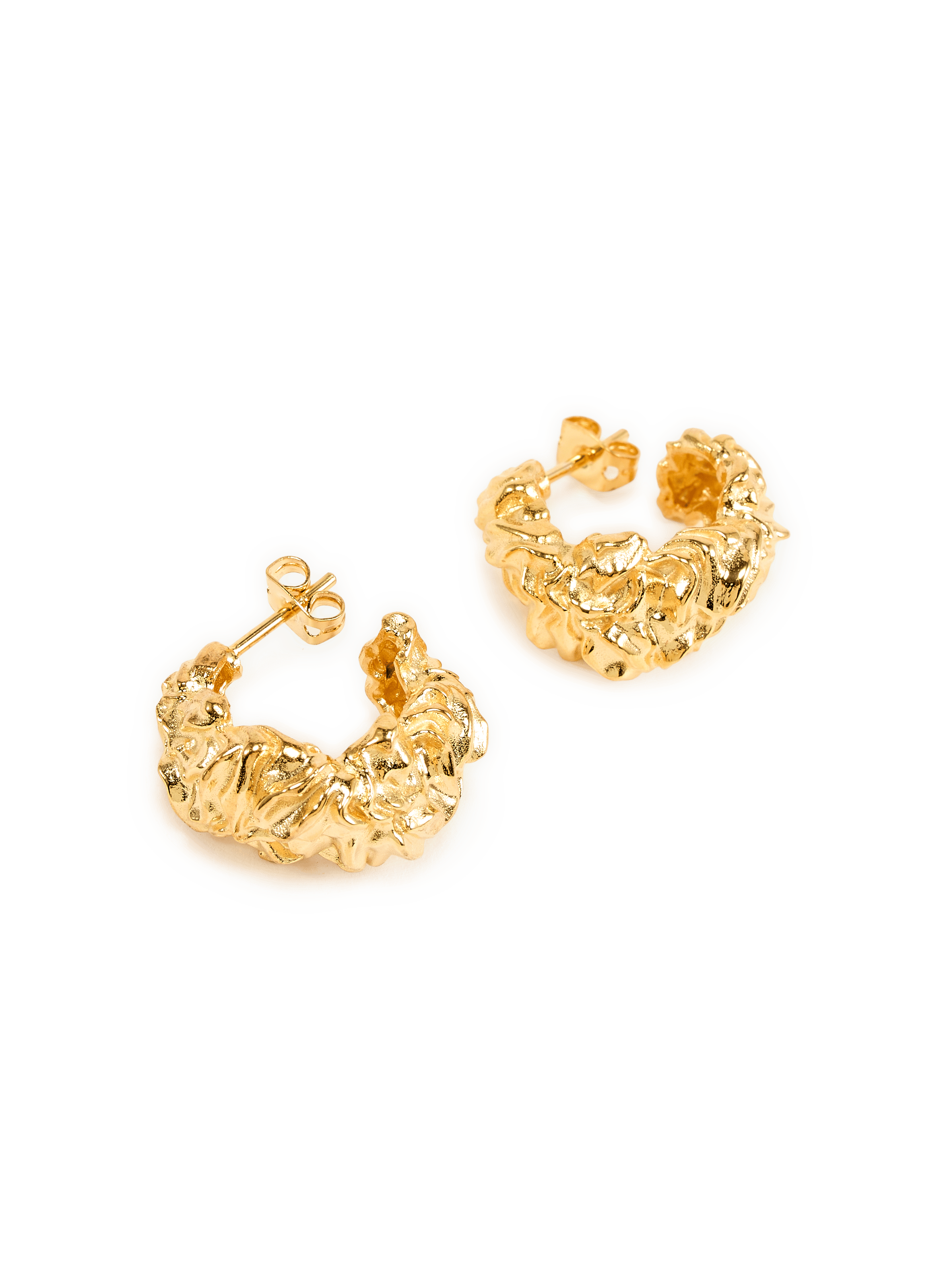 Pleated Earrings JOANNA LAURA CONSTANTINE Golden