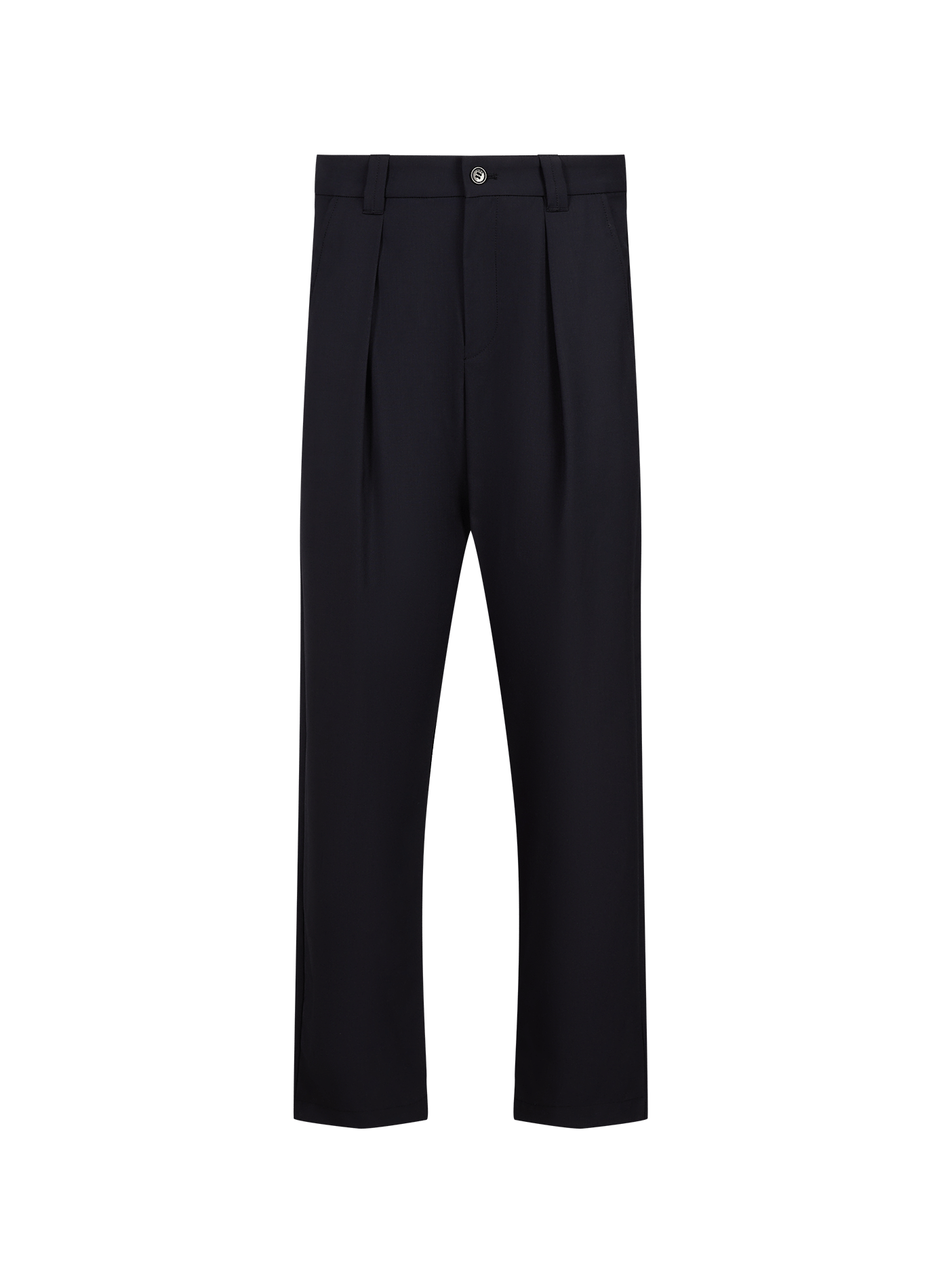 Straight-cut wool-blend trousers A.P.C. Blue