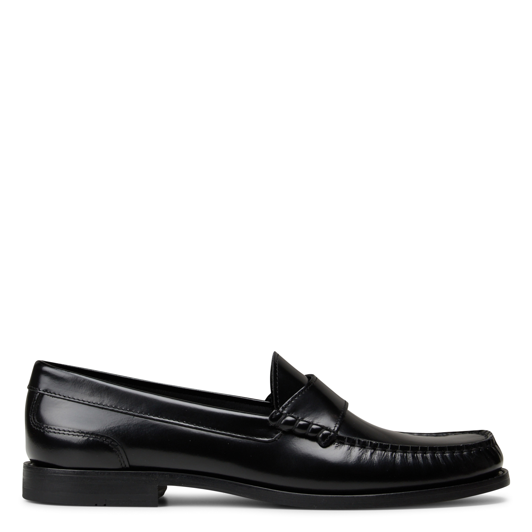 Mocassins froncées en cuir vernis IKKS Noir