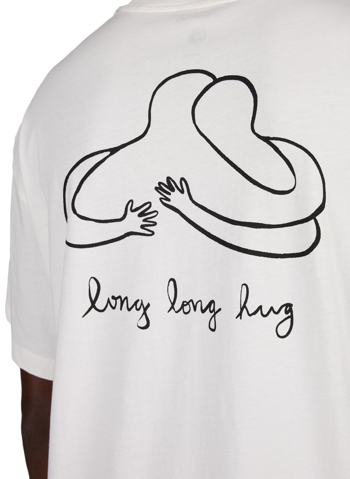 Straight fit round neck printed t-shirt THINKING MU White