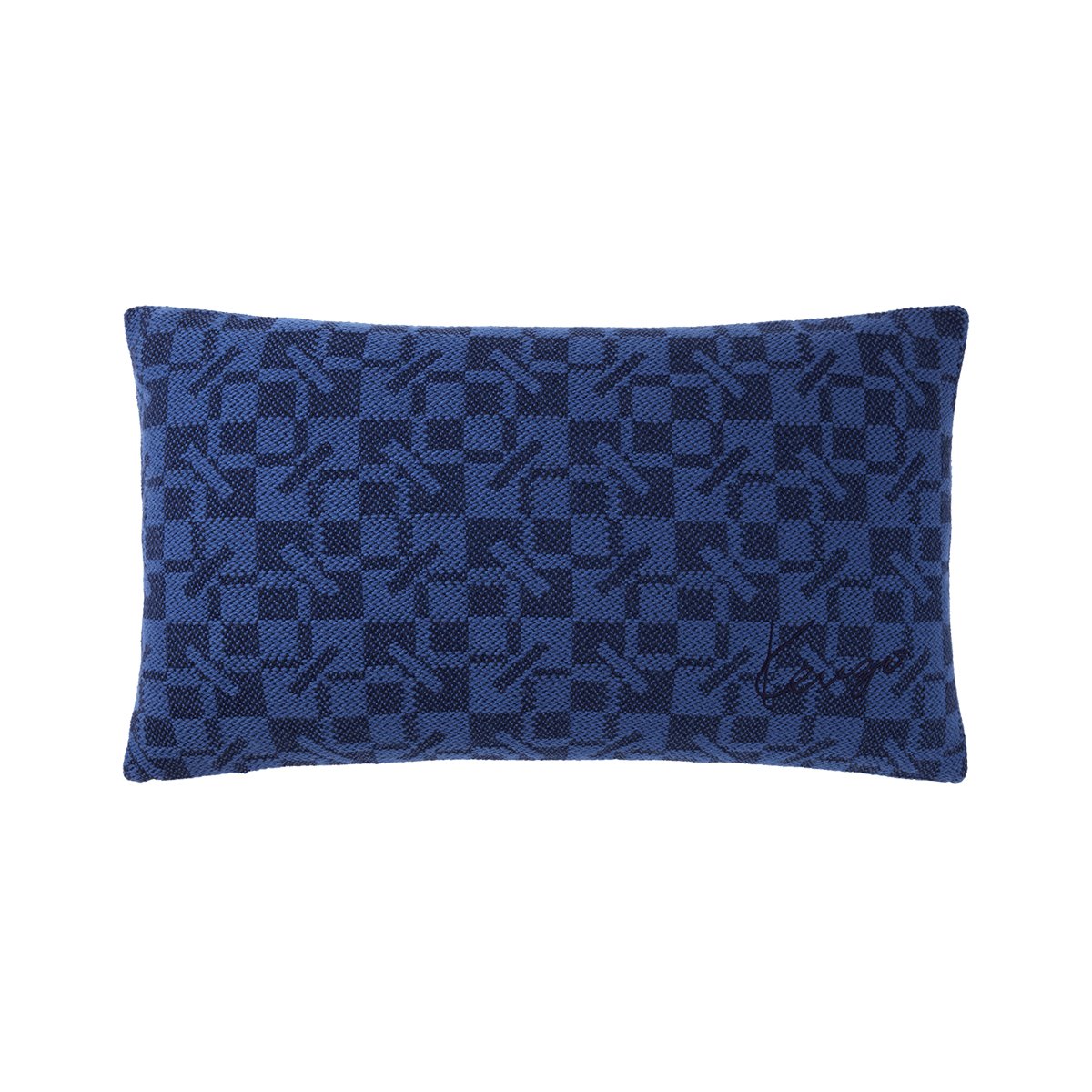 Housse de coussin en laine, k monogram KENZO HOME Bleu