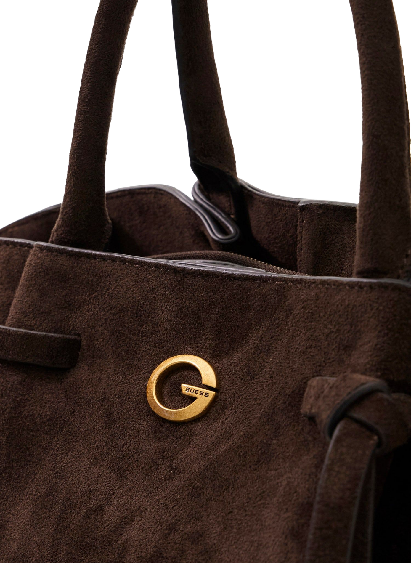 Sac à main en daim  GUESS Marron