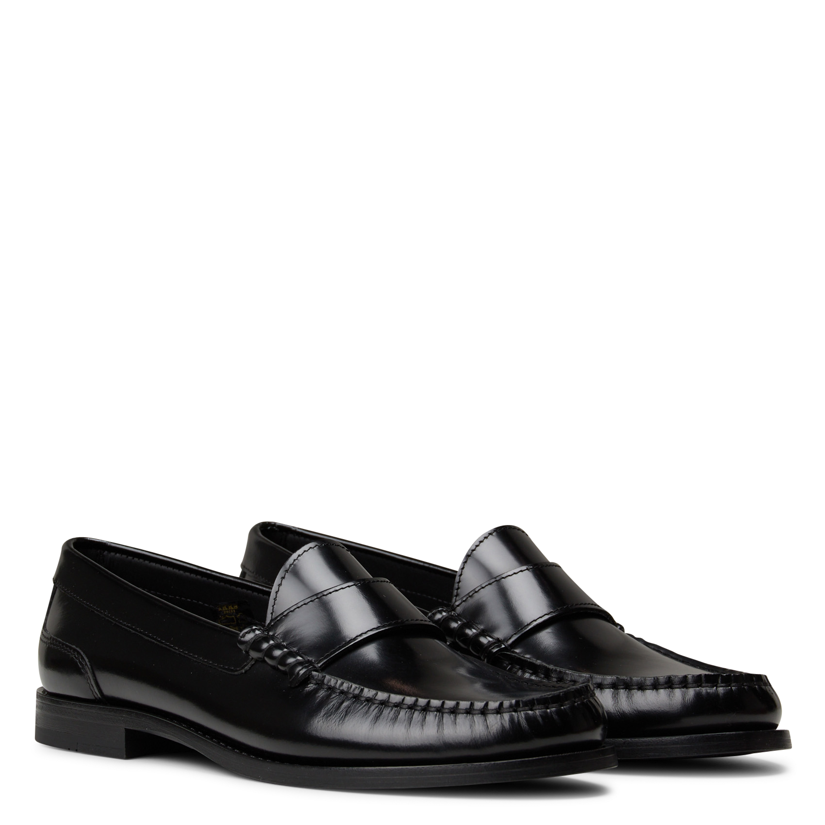 Mocassins froncées en cuir vernis IKKS Noir