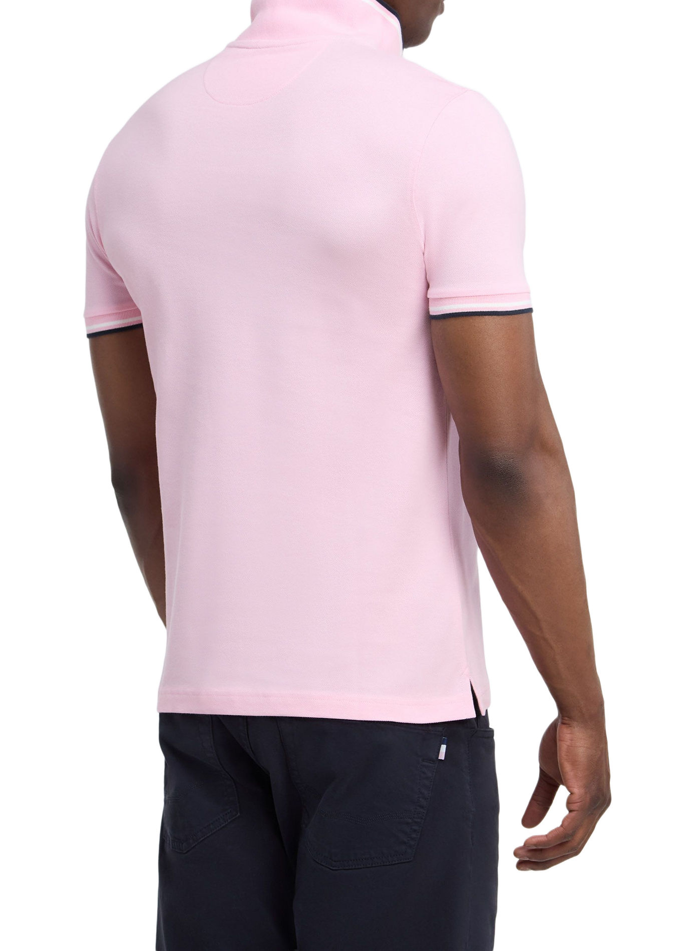 Polo droit à logo brodé en coton EDEN PARK Rosa