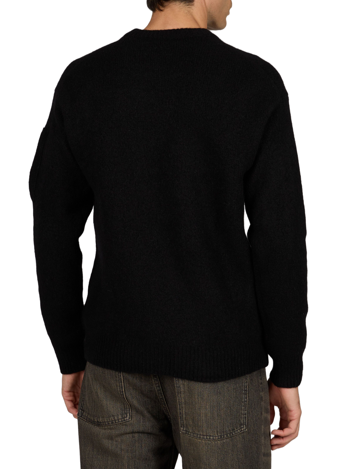 Gerader Pullover mit Stehkragen aus Wollmischung CP COMPANY Schwarz
