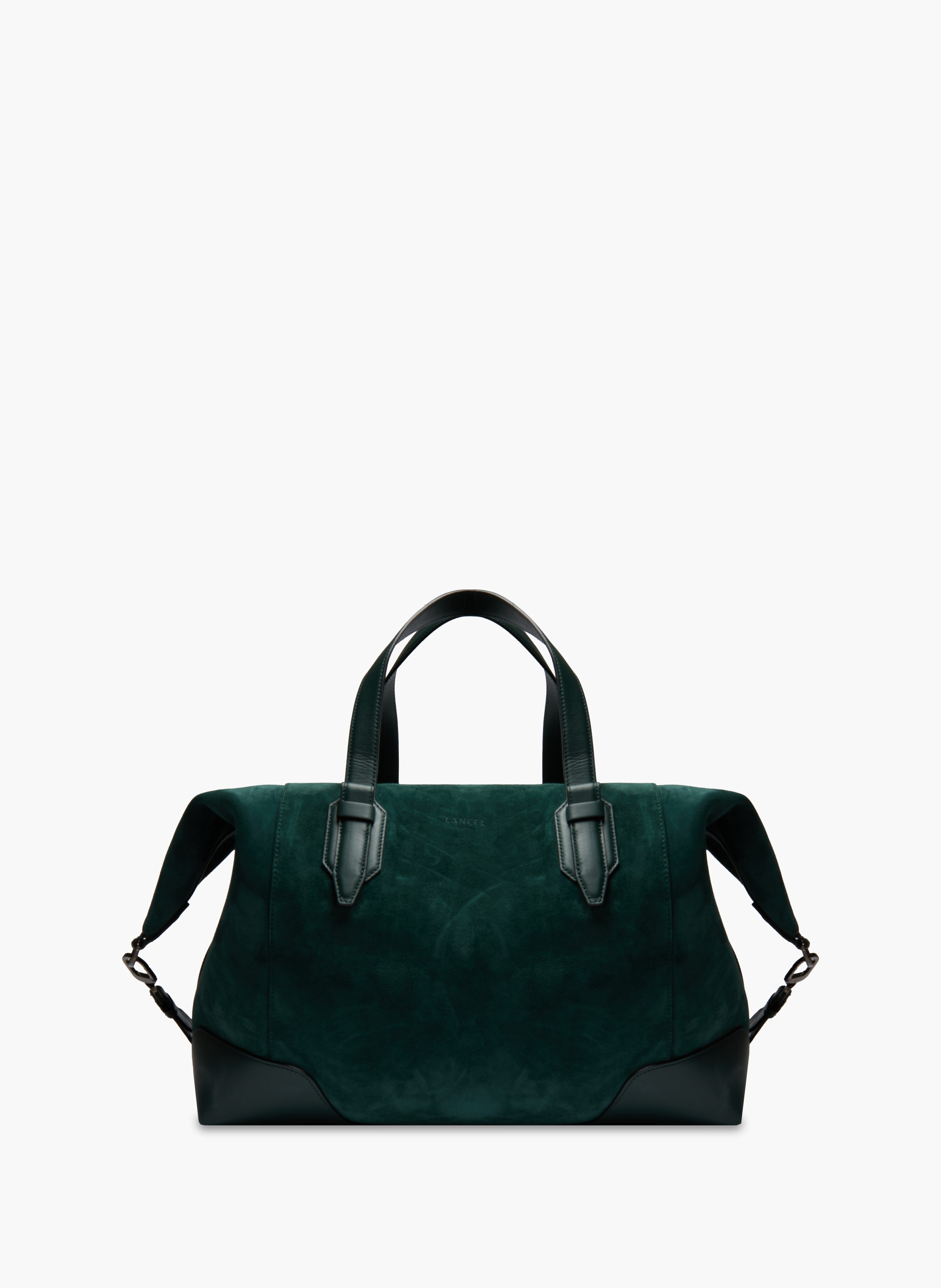 Sac weekend zippé charlie de lancel en cuir LANCEL Vert