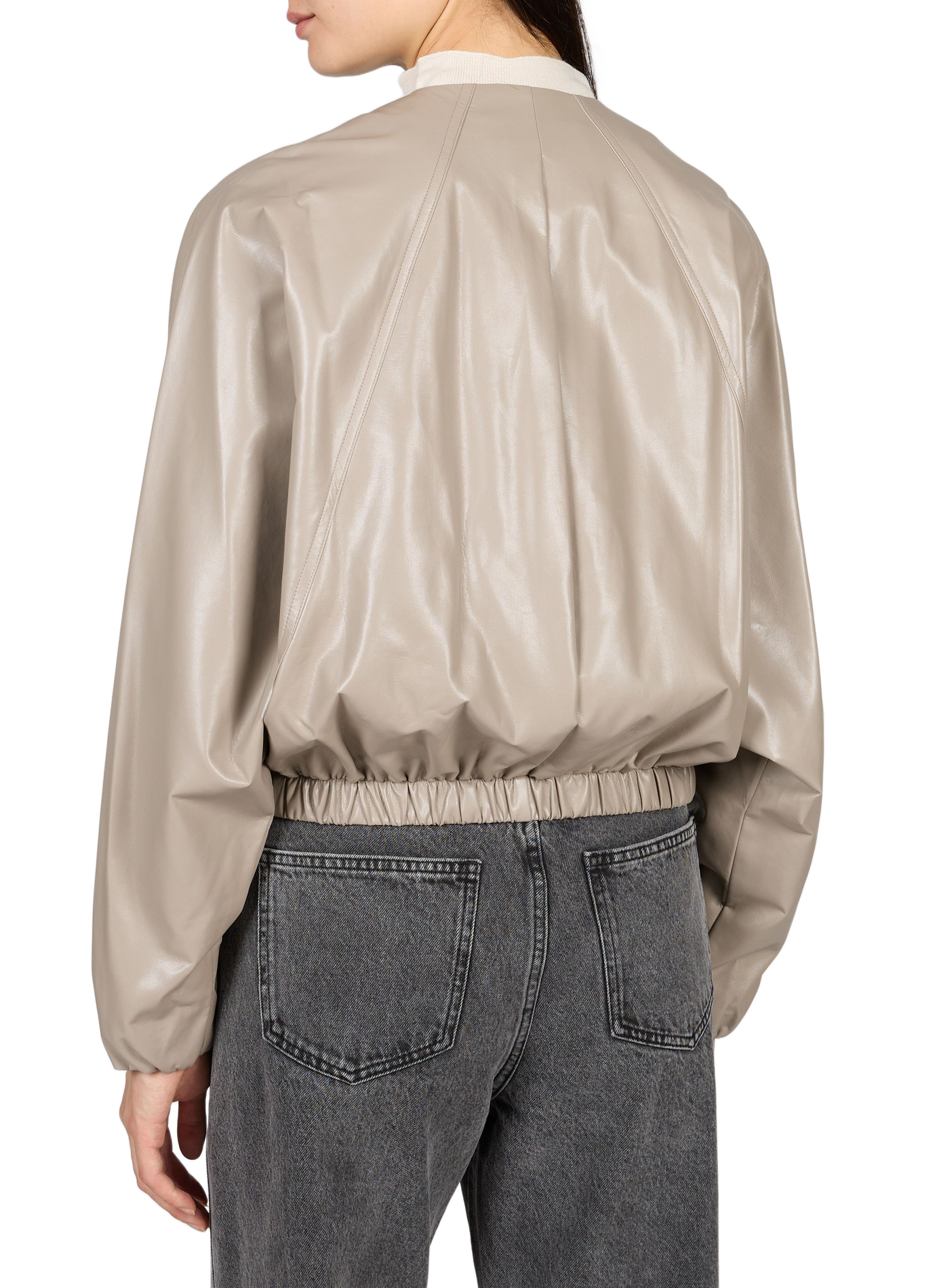 Short solid color jacket ADOLFO DOMINGUEZ Grey