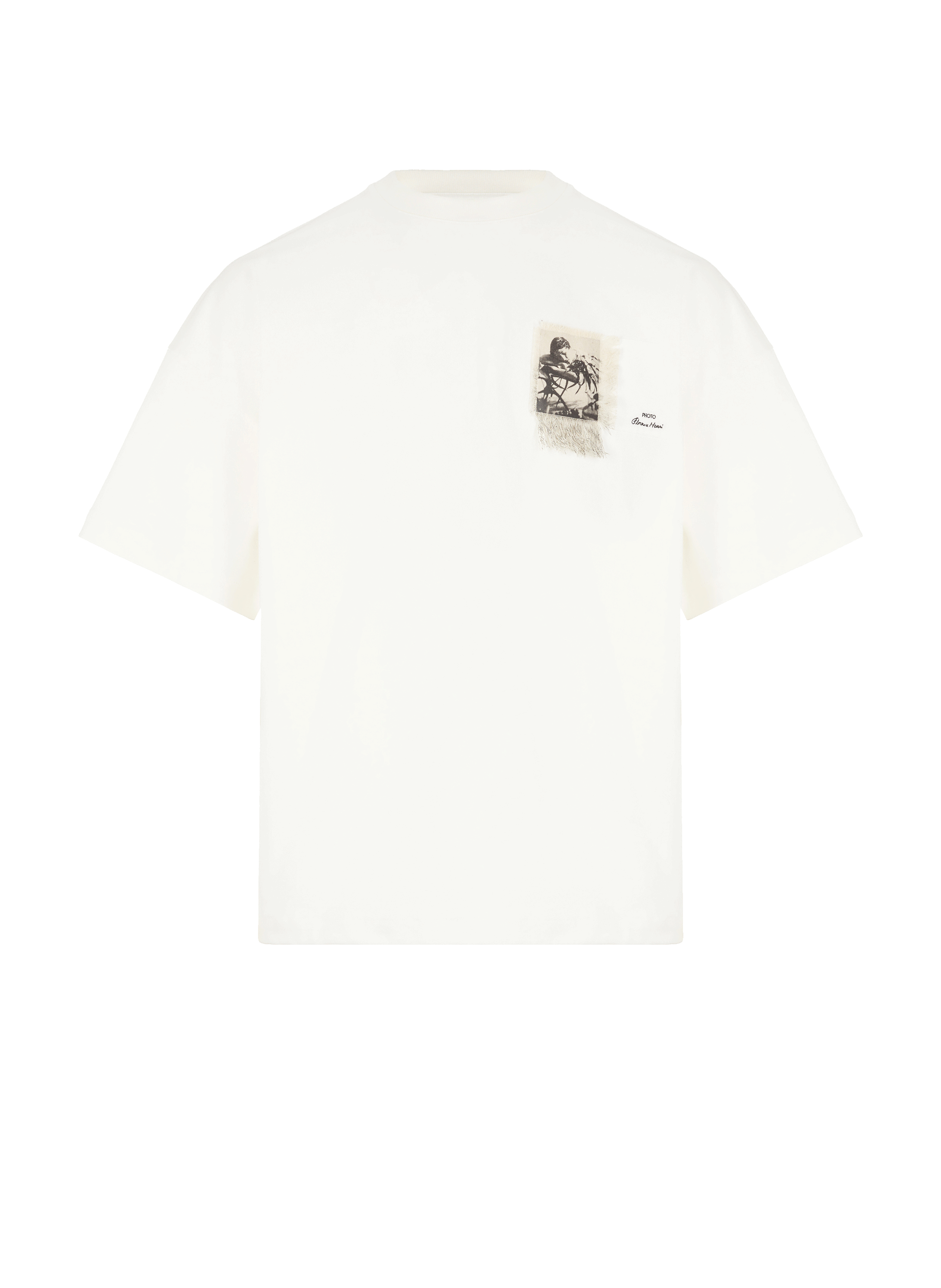 T-shirt avec patch imprimé en coton